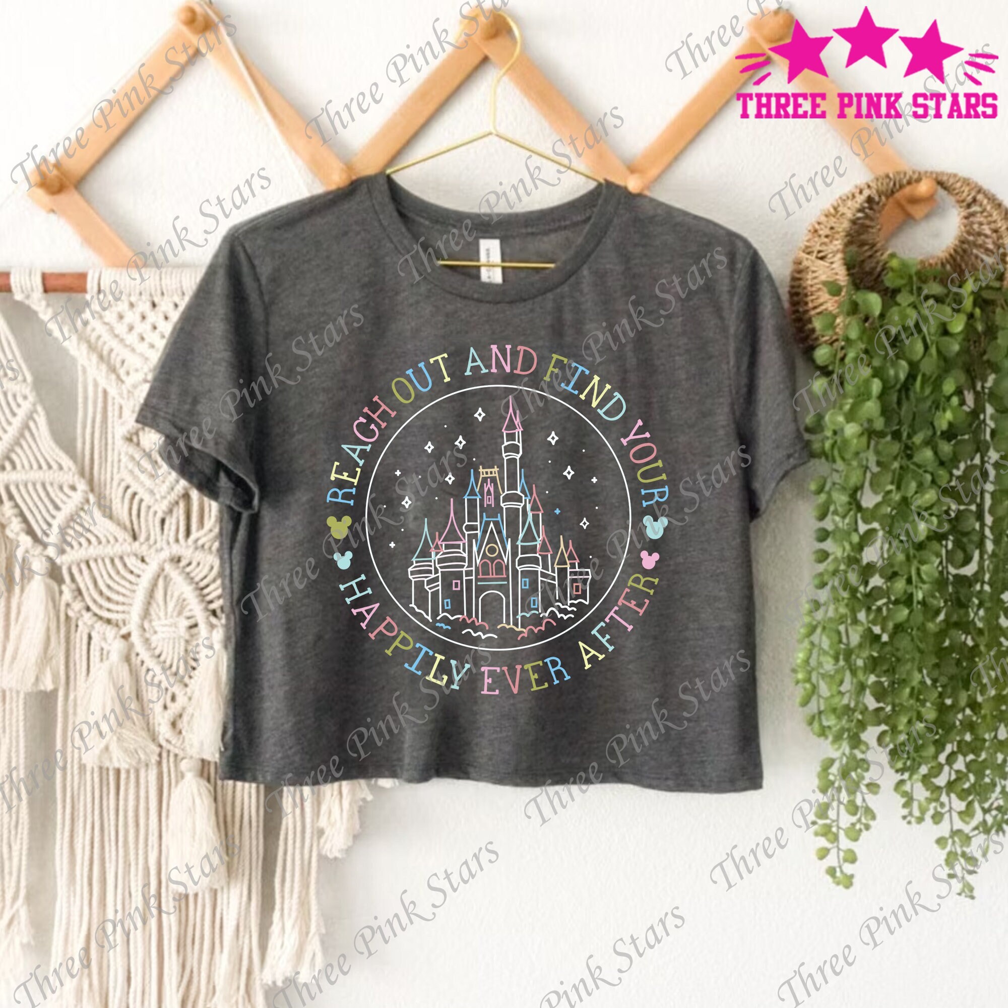 Magic Kingdom Castle Crop Top, Cinde Castle Crop Tee E3715