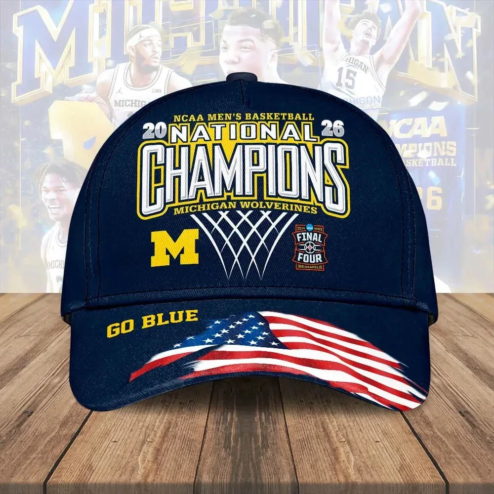Michigan Wolveriness 2026 Men’s Basketball National Champions Classic Cap