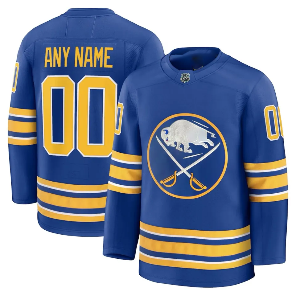 Men's Buffalo Sabress Royal Home Premium Custom - All Printed Jersey
