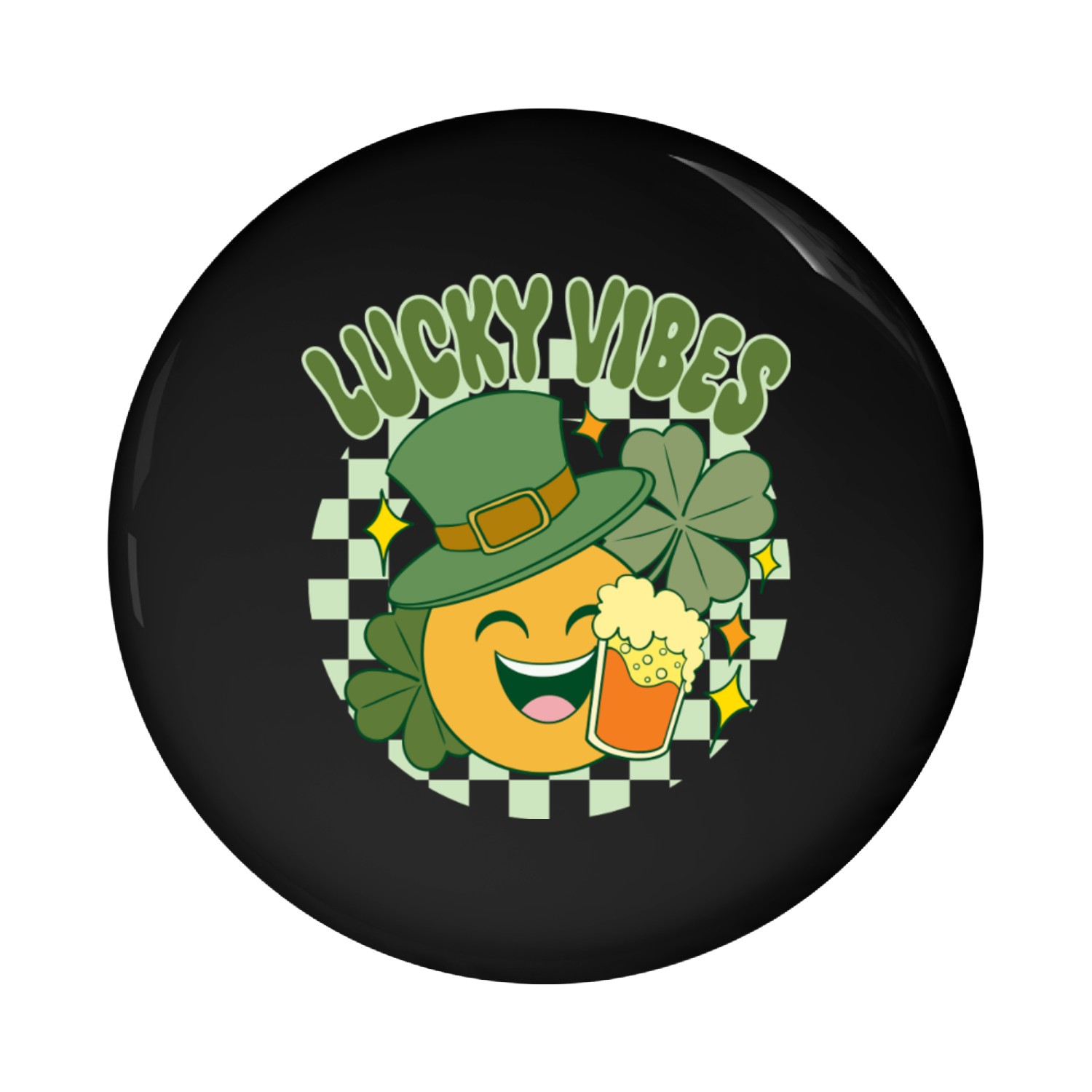 Lucky Vibes Pin Buttons