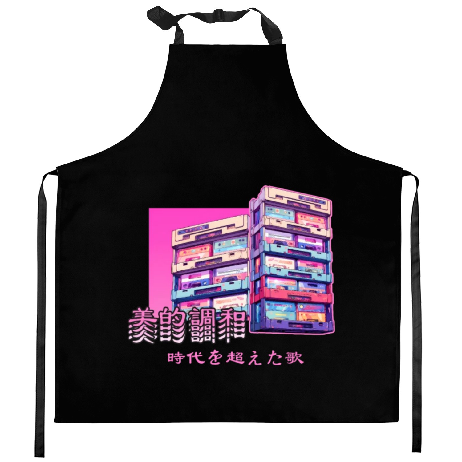 Retro Old Cassette Tapes Japanese Y2K Aesthetic Va Kitchen Aprons
