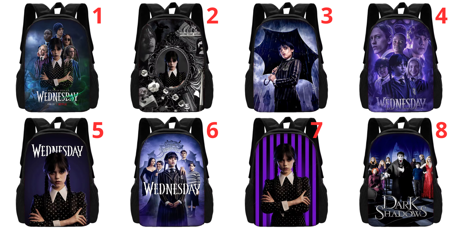 Child School Wednesday Addams Backpack