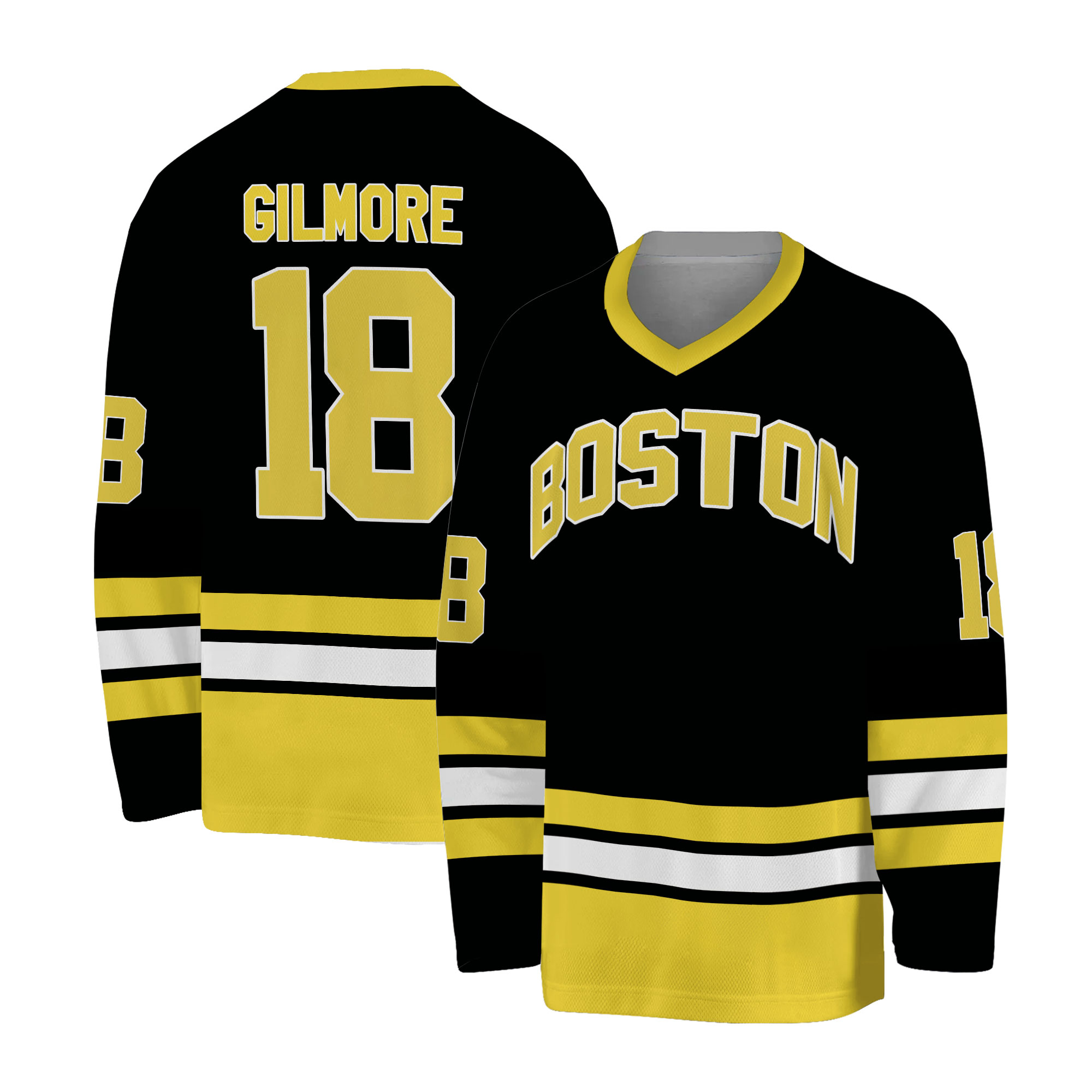 Happy Gilmore Movie Hockey Jersey #18 Boston Adam Sandler
