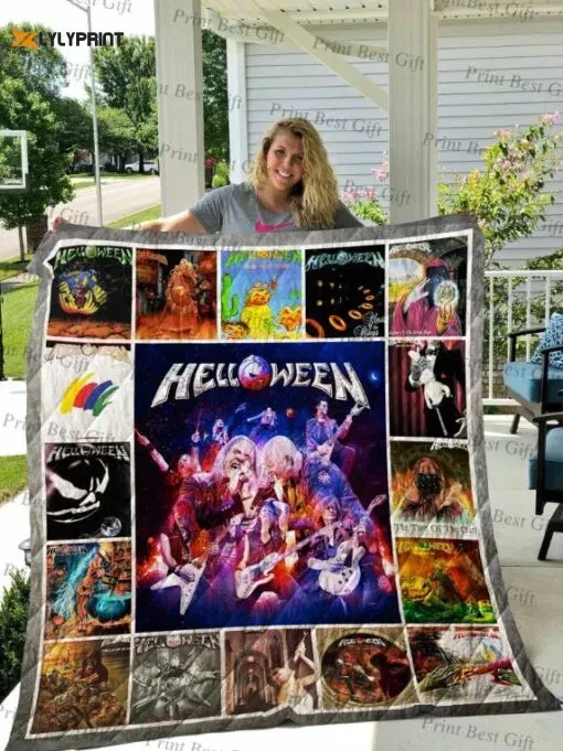 Halloween Quilt Blanket for Home Decor and Gift