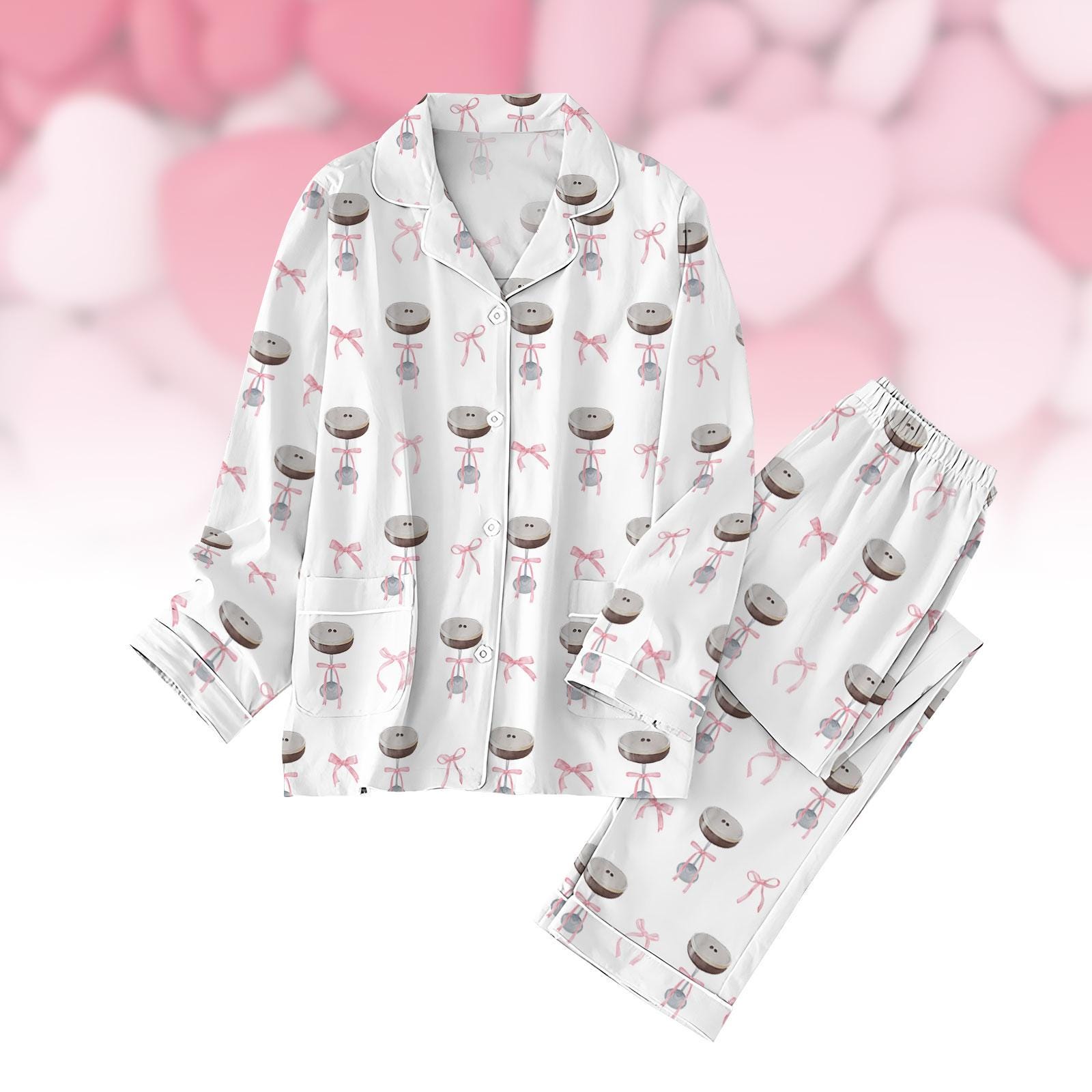 Espresso Martini Pajamas Set, Alcohol Matching Pajamas Family, Martini Pajamas, Bachelorette Party Shirt, Cocktail Holiday Pajamas