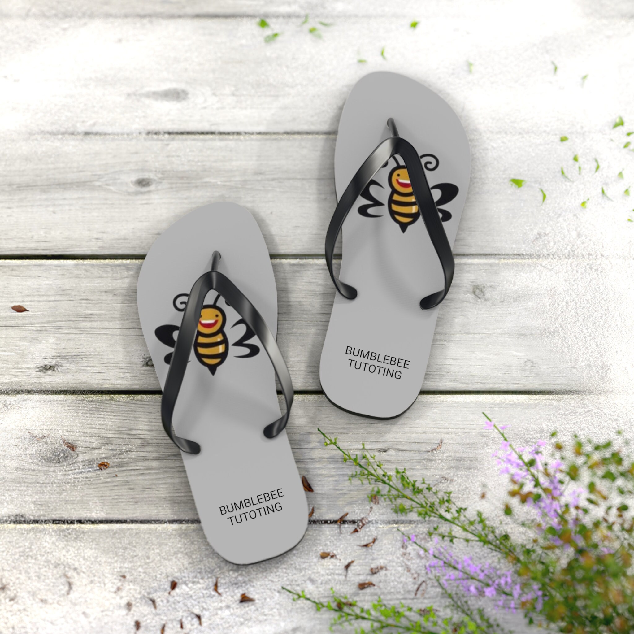 Bumblebee Tutoring Flip Flops
