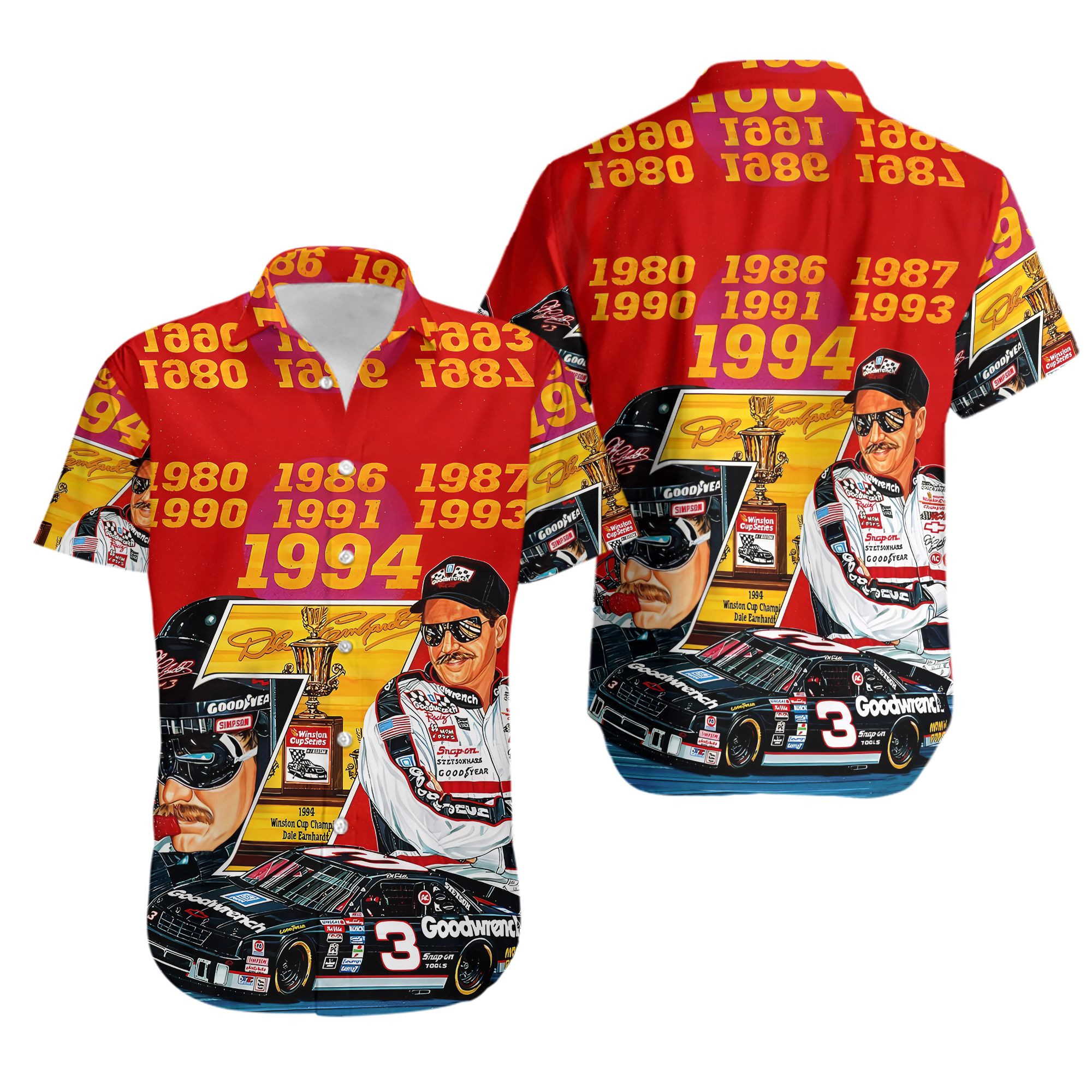 Nascar Dale Earnhardt 007 Hawaiian Shirt For Fan, Gift For Man S-5XL Us Size