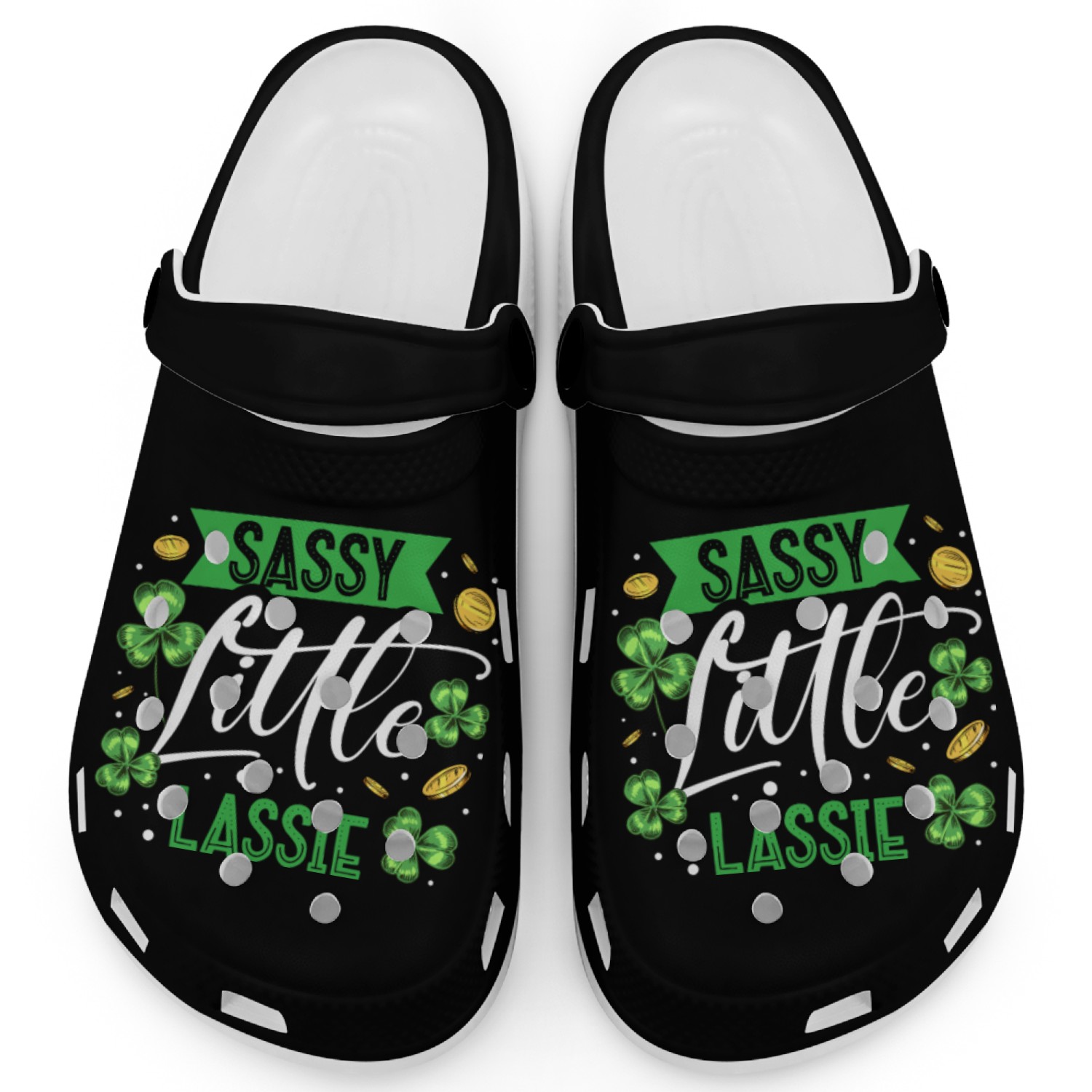 Sassy Little Lassie Irish Pride St. Patricks Day Clogs