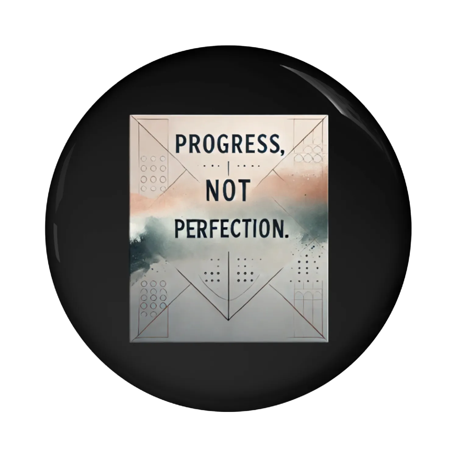 Minimalist Motivation Sticker Pin Buttons