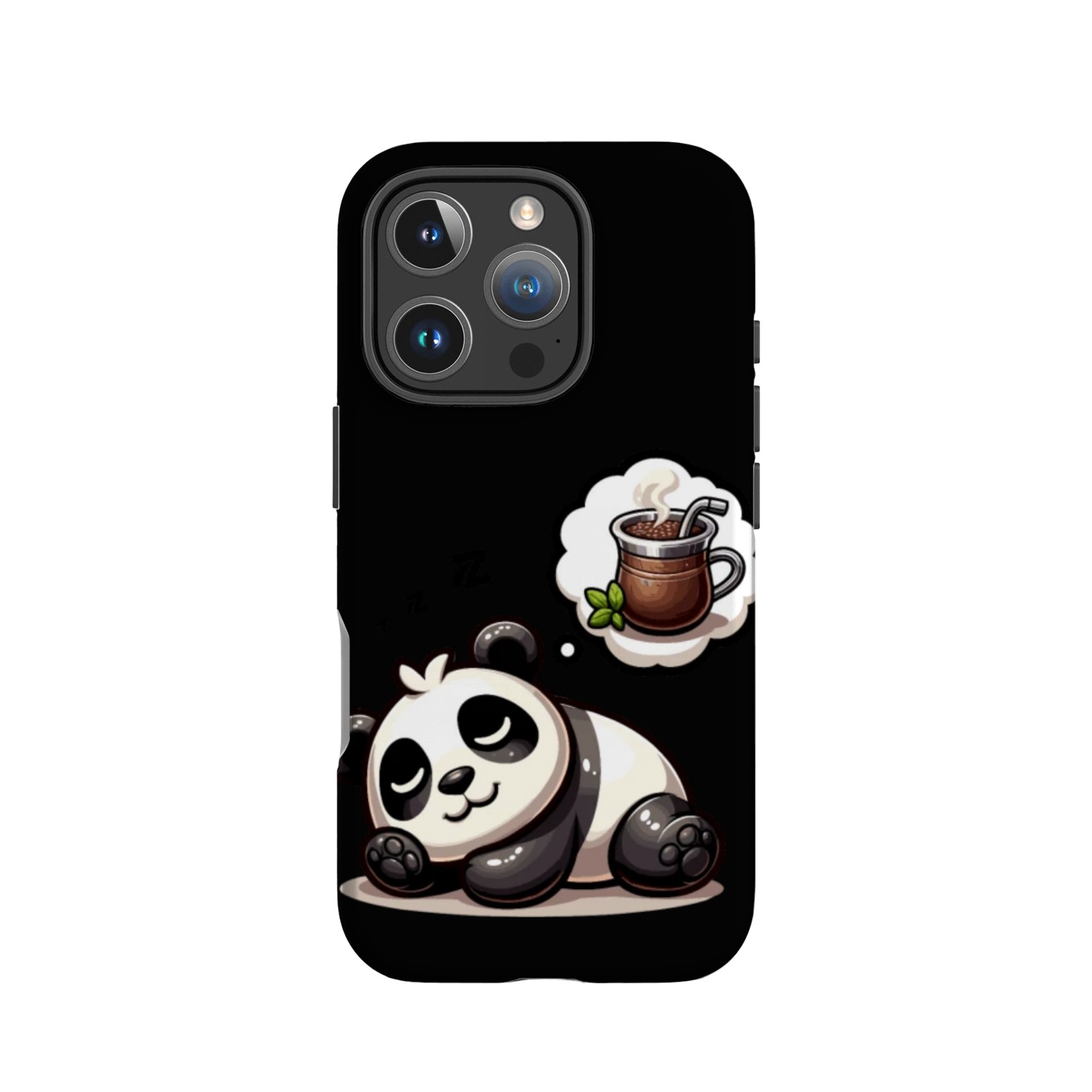 Sleeping Panda Dreaming of Yerba Mate IPhone Cases
