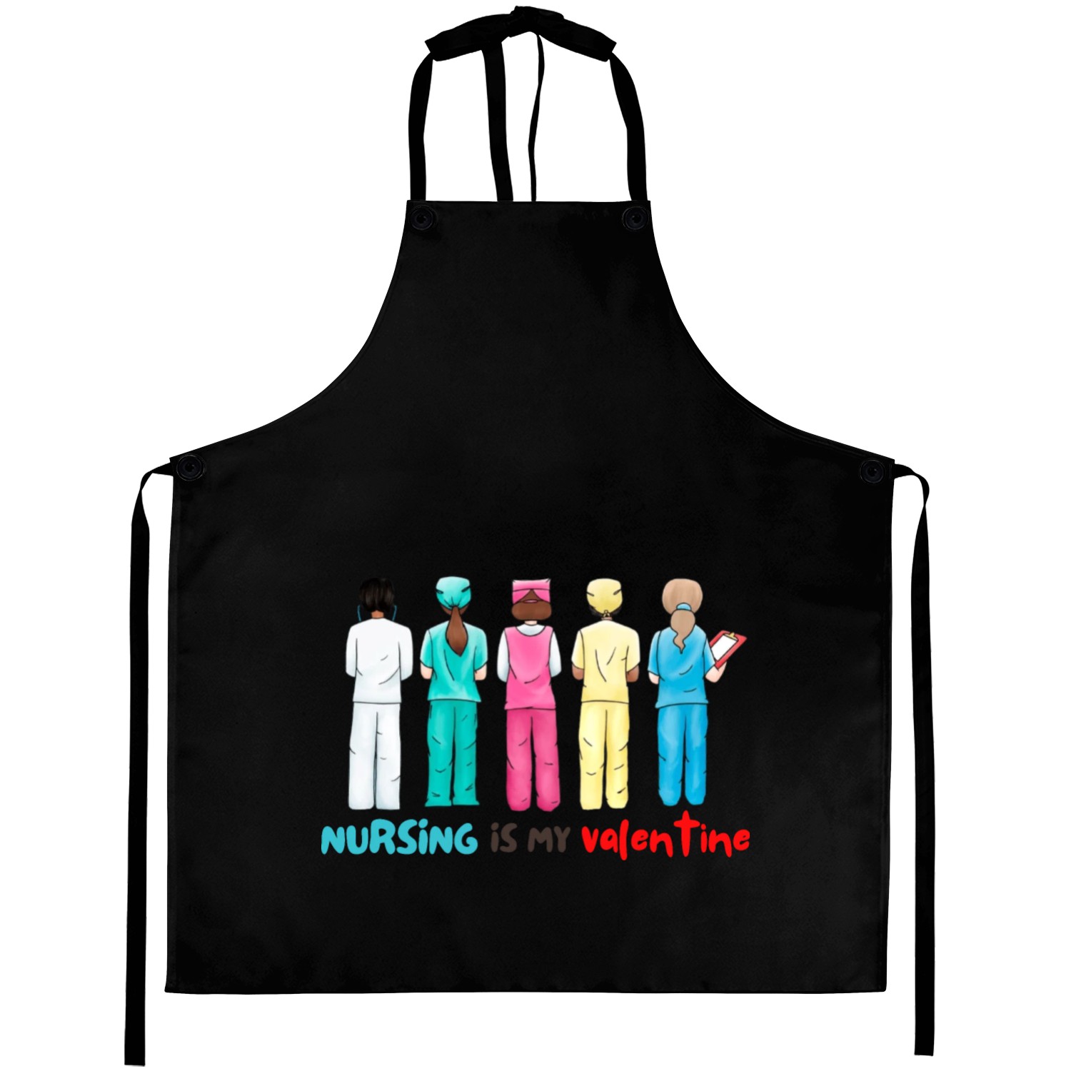 Nursing is my valentine Aprons