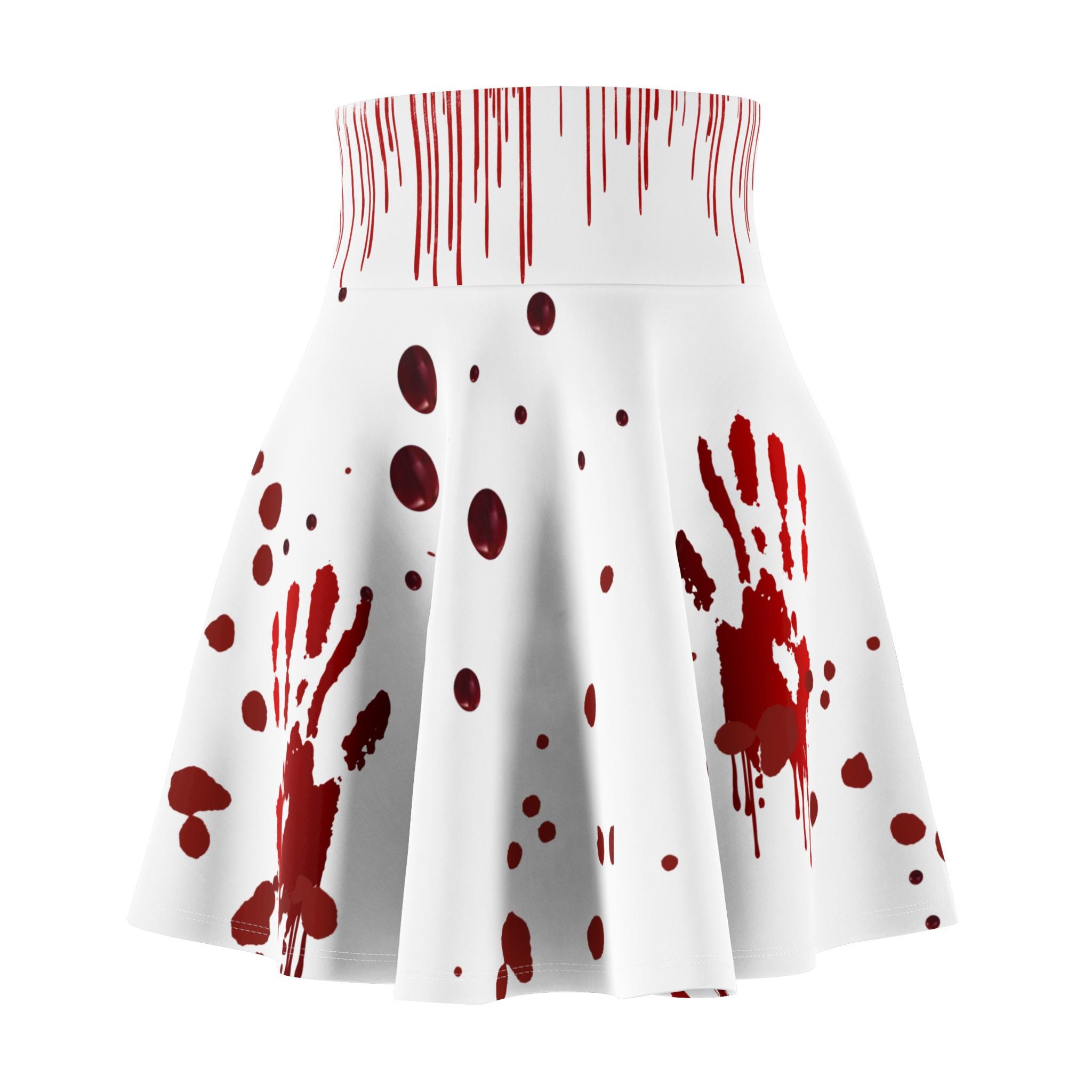 Women's Haunted Horror Hands Skater Skirt