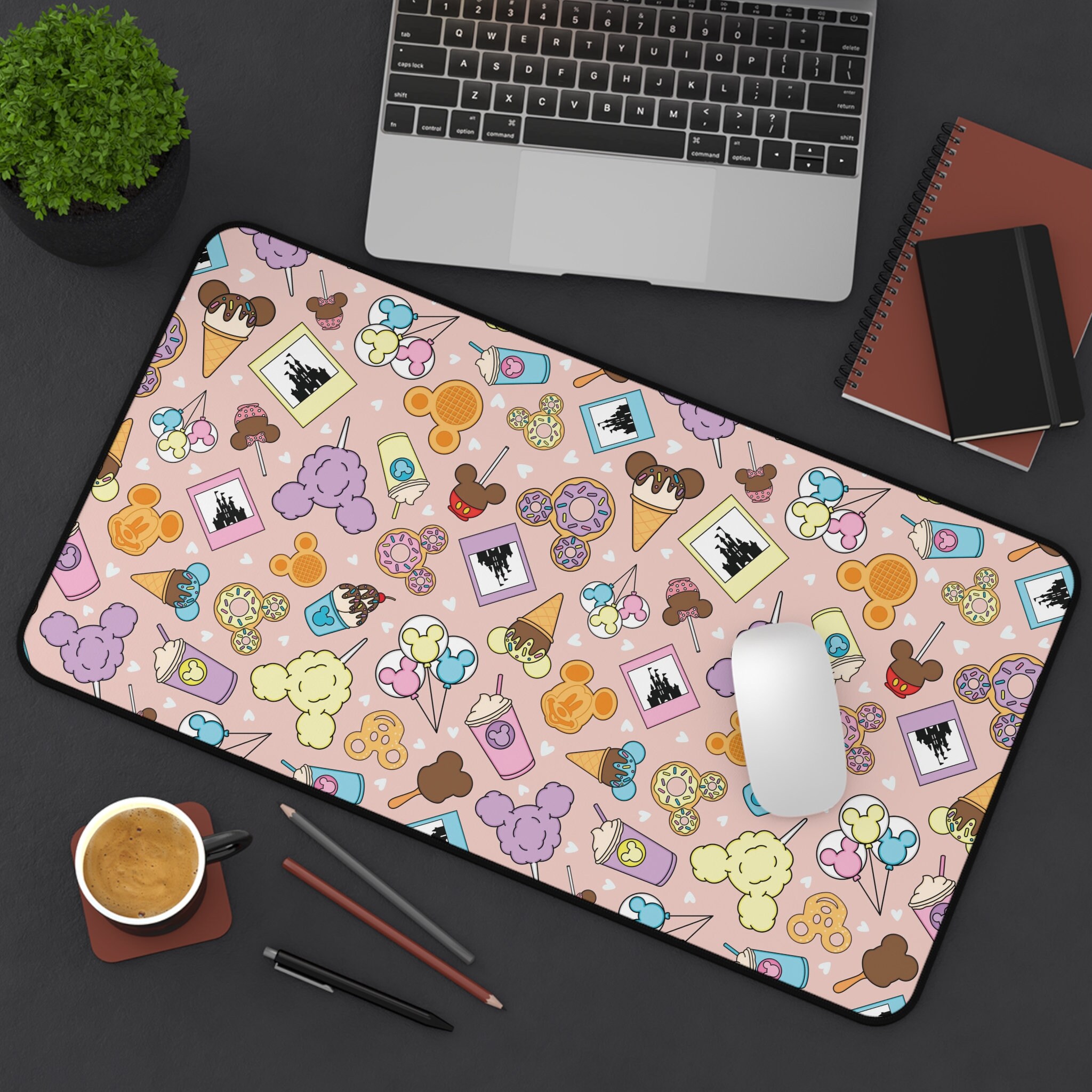Magic Mouse Desk Mat, Main Street Treats Desk Mat, Magic Kingdom Desk Mat, Snacking Around The World Mouse Pad, Cute Desk Mat, Mouse Ears