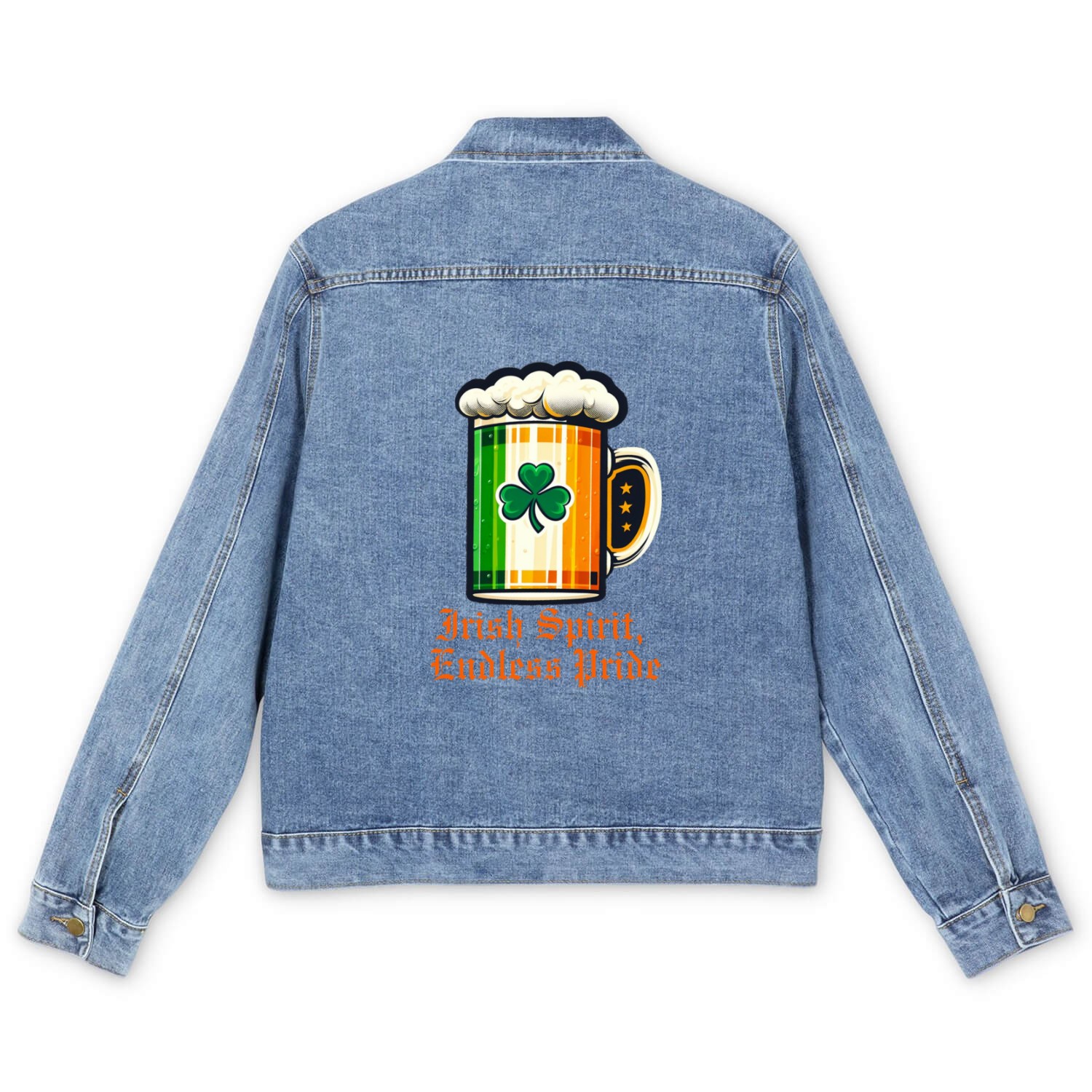 Irish Spirit, Irish Pride Men's Denim Jackets