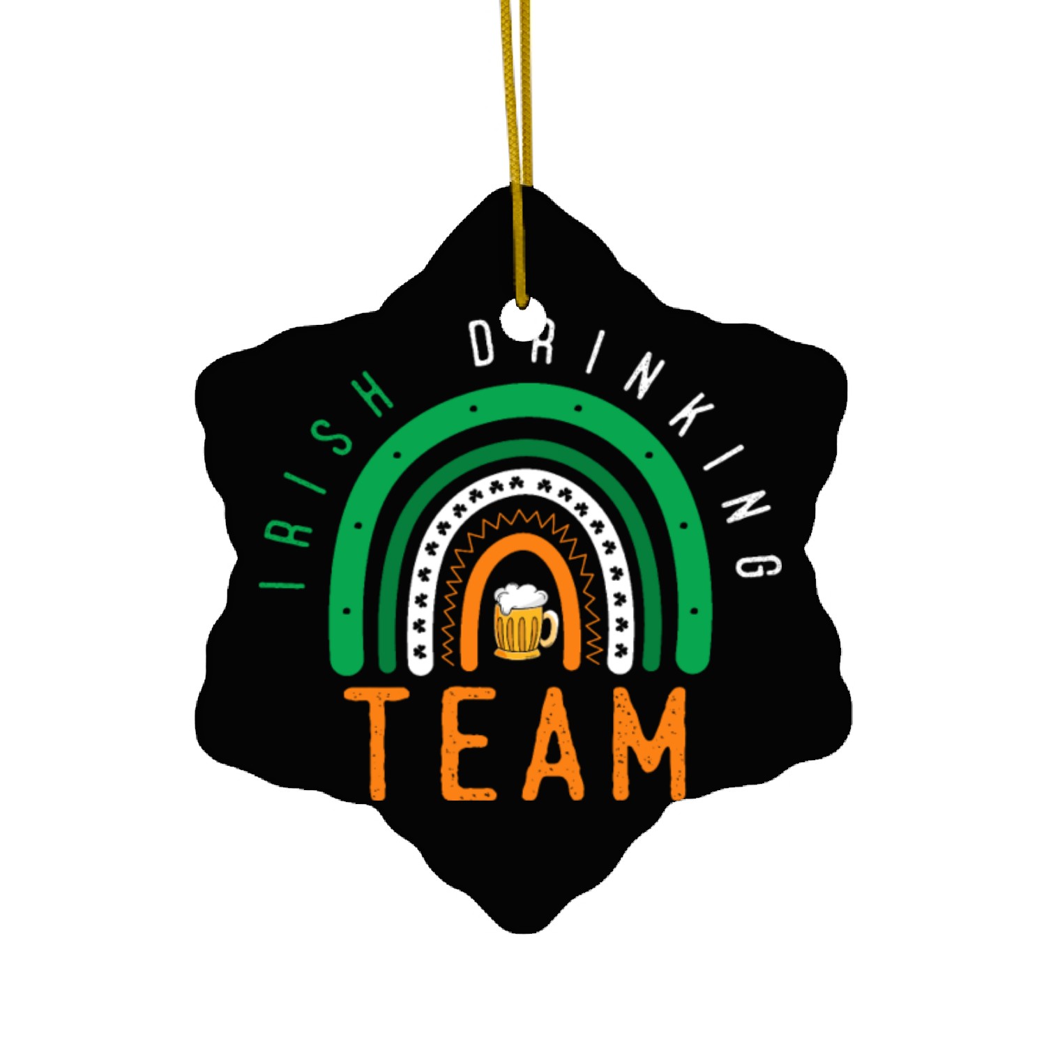 Irish drinking team Ceramic Ornaments
