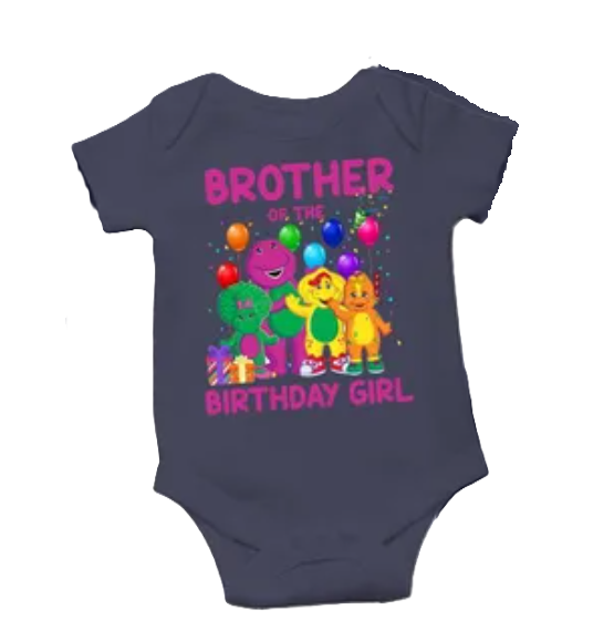 Barney Birthday Onesie ,Personalized Barney Birthday Shirt
