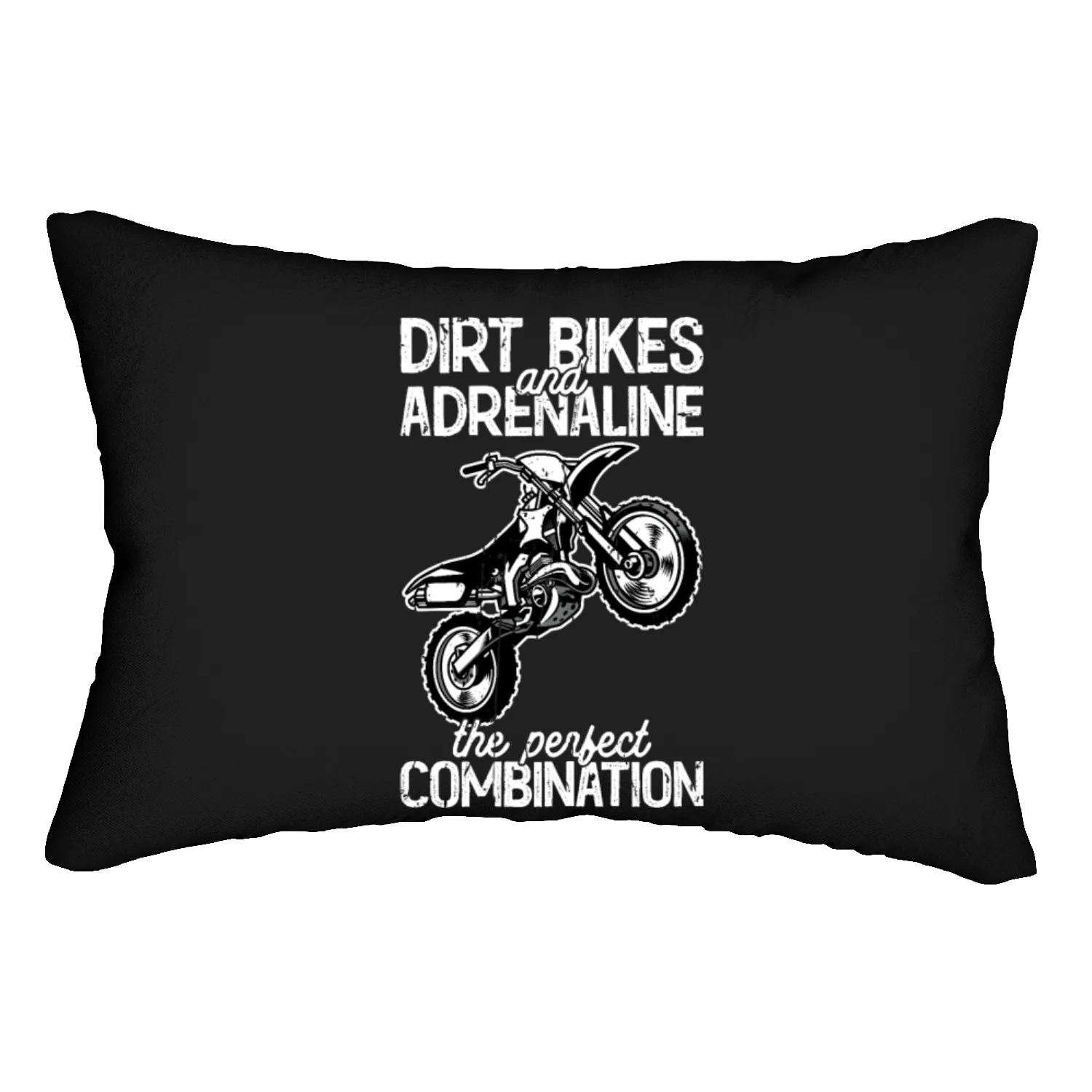 Dirt bikes and adrenaline, perfect combination - Lumbar Pillows