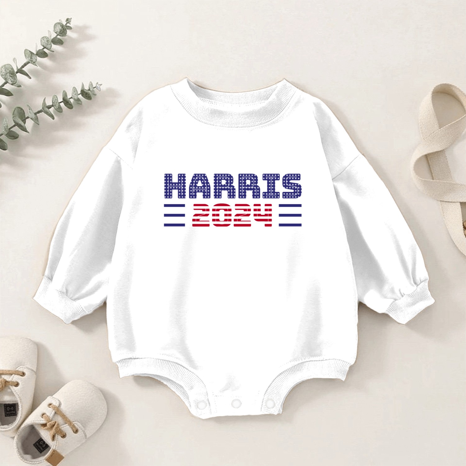 Harris 2024 - Kamala Harris for President Election Baby Romper Sweatshirts