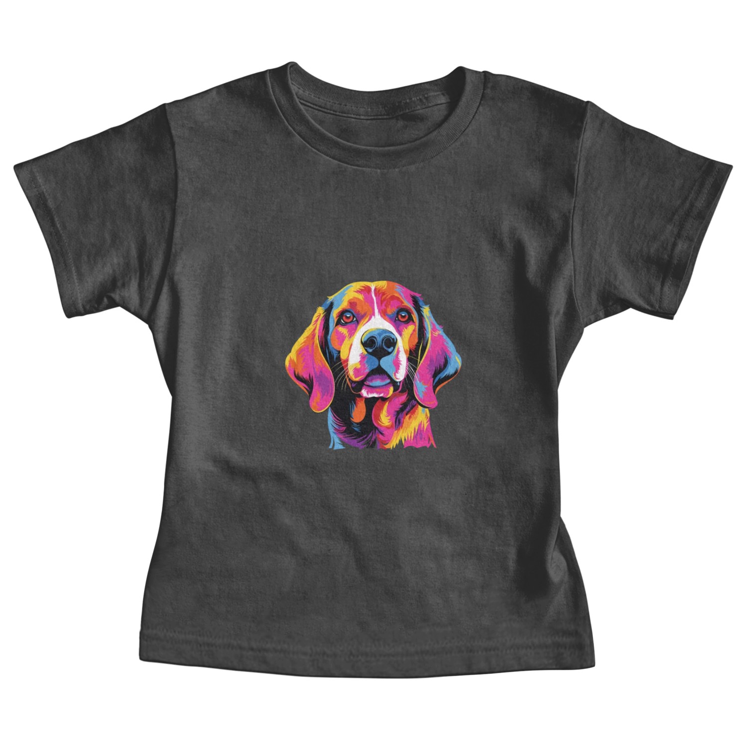 Watercolor Colorful Beagle Harrier Baby Tees