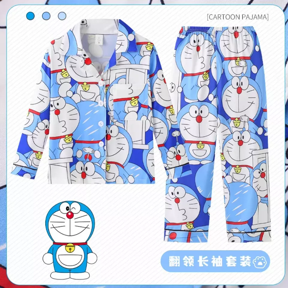 Christmas Doraemon Pajamas Set, Anime Fan Gift Christmas Pajamas Set