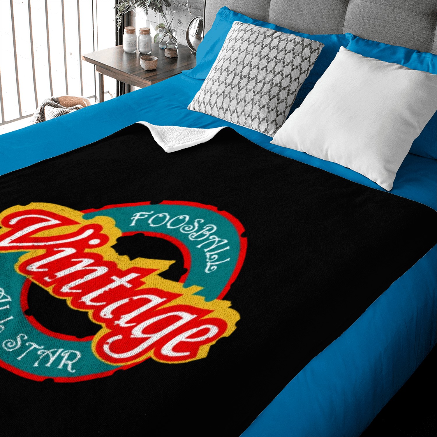 Foosball vintage all star Baby Blankets