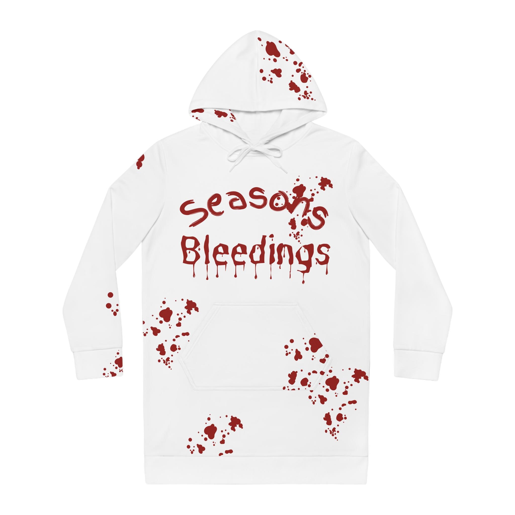 Seasons Bleedings Halloween White Hoodie Sweatshirt Women's Hoodie Dress