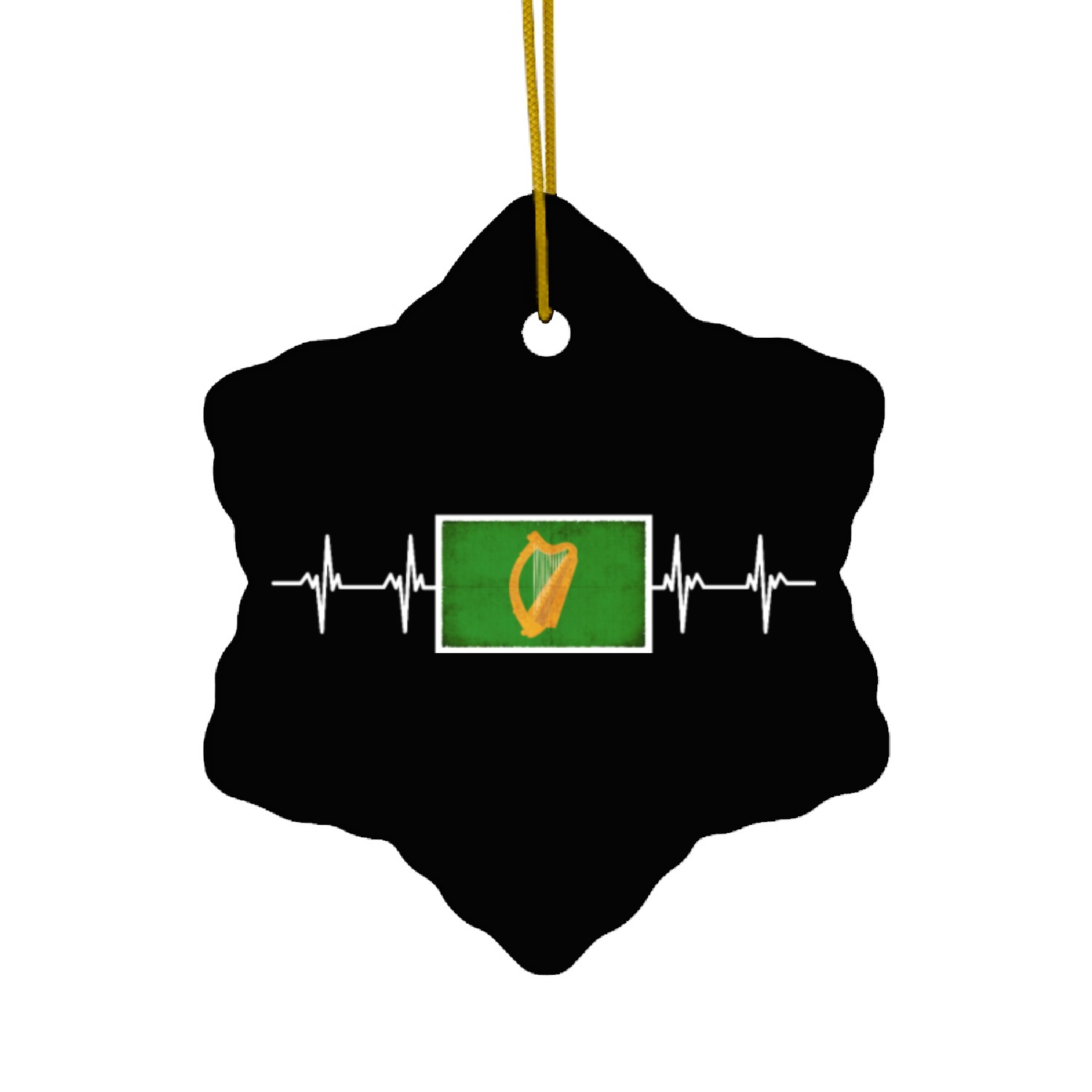 Irish Ireland Leinster Flag Ceramic Ornaments