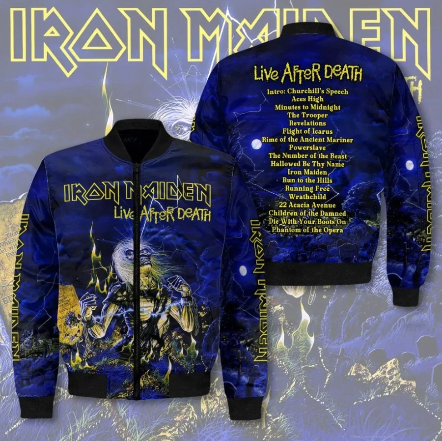 Iron Maiden Life After Death 3D Bomber Jacket