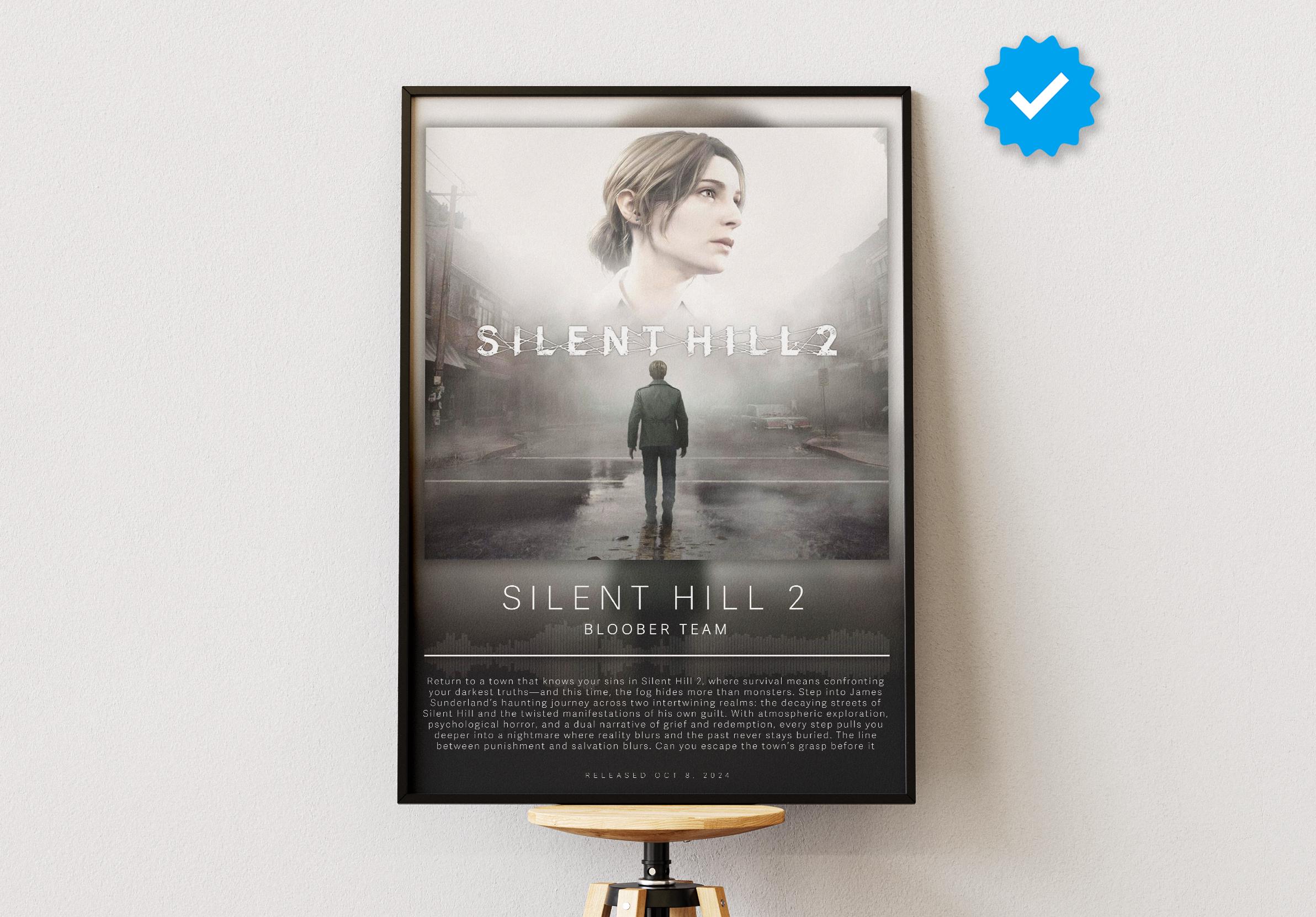 Silent Hill 2 Poster | Gaming Poster | Video Game Prints | Wall Decor Posters | Gaming Gift | Video Game Poster | Gaming Decor