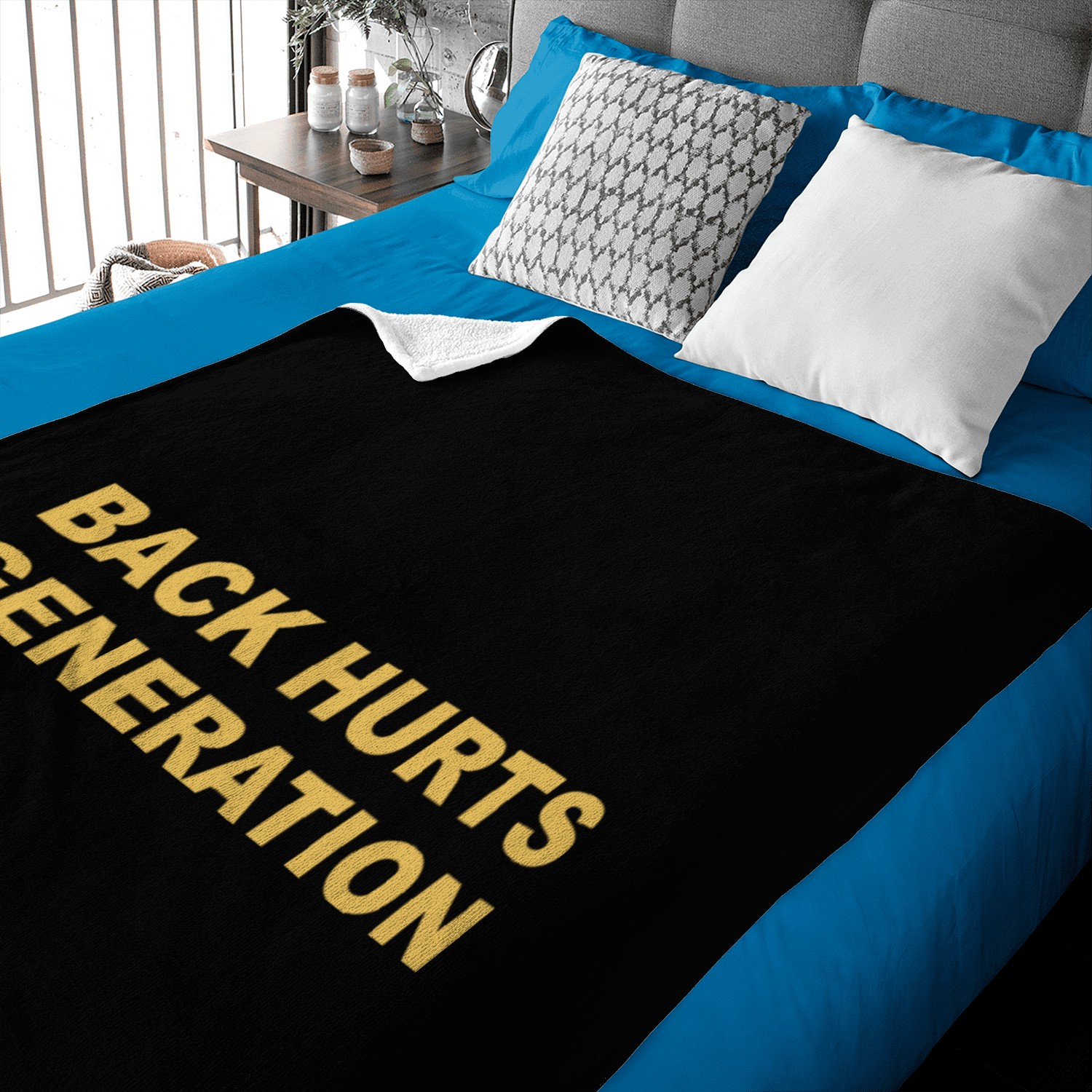 Back Hurts Generation Baby Blankets