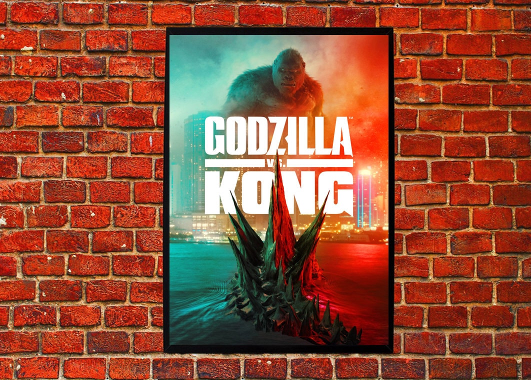 God zilla vs Kong (2021) Monsterverse Movie Cover Poster