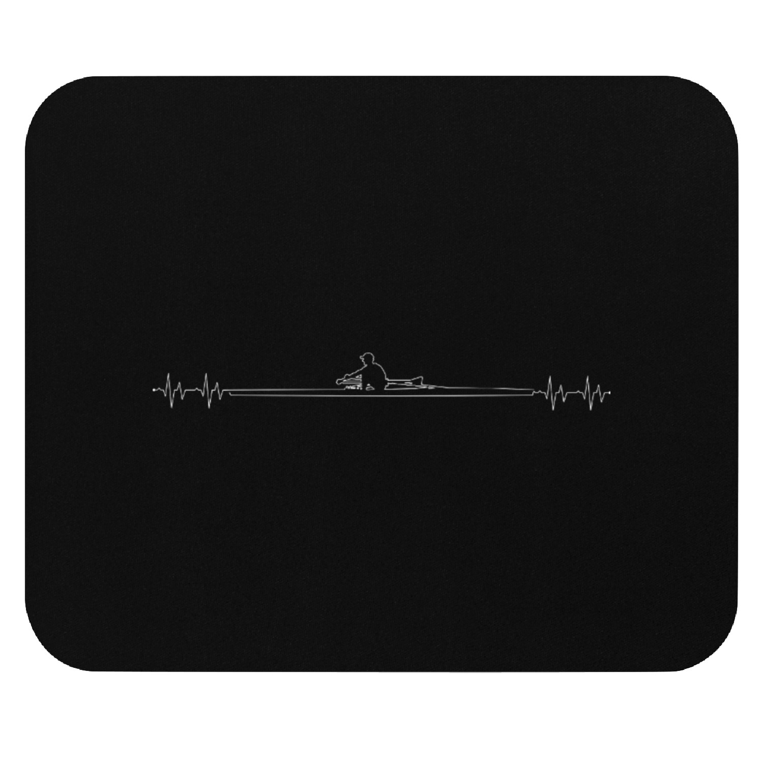 Heartbeat rowing Mouse Pads