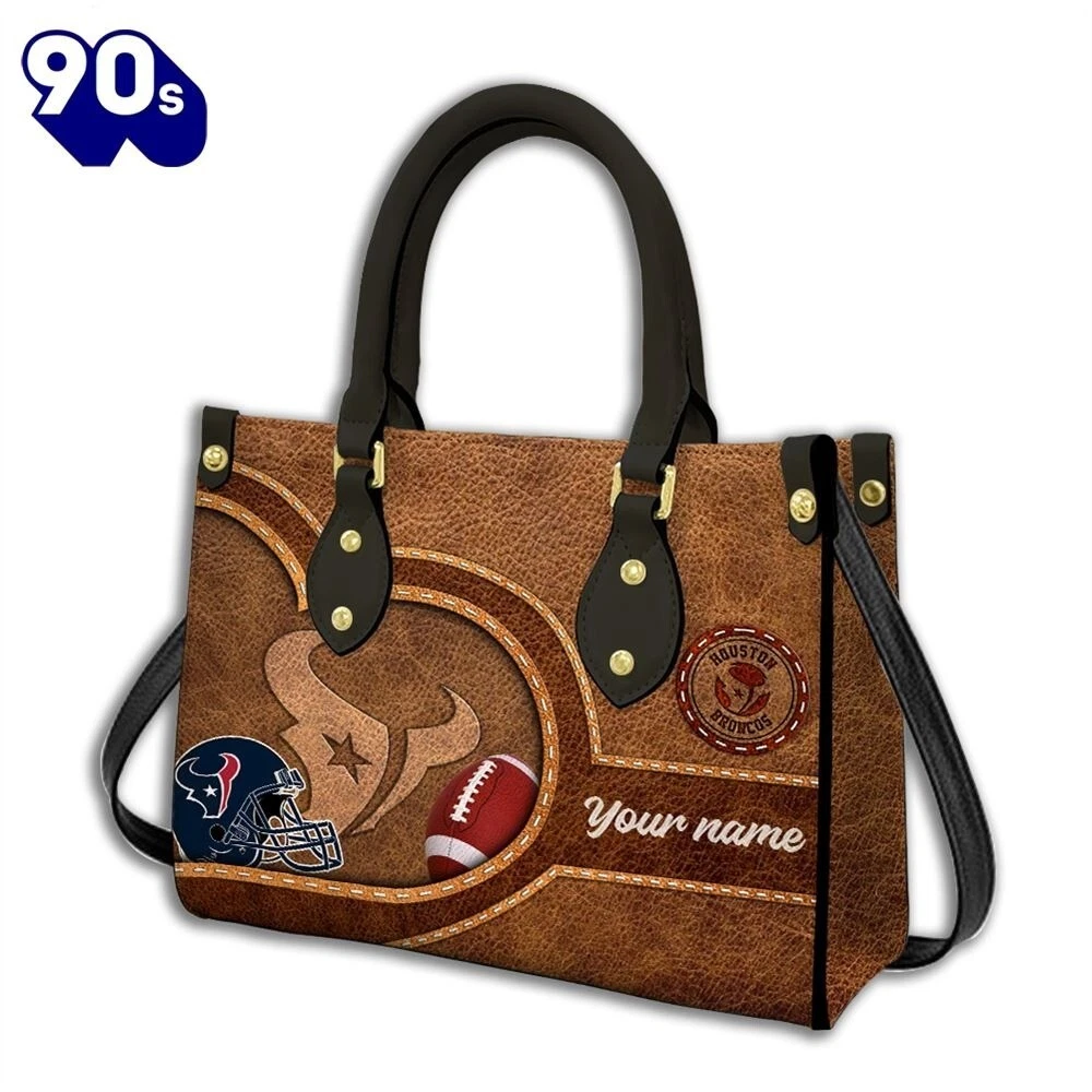 Personalized Houston Football Team Texanss Leather Handbag Gift