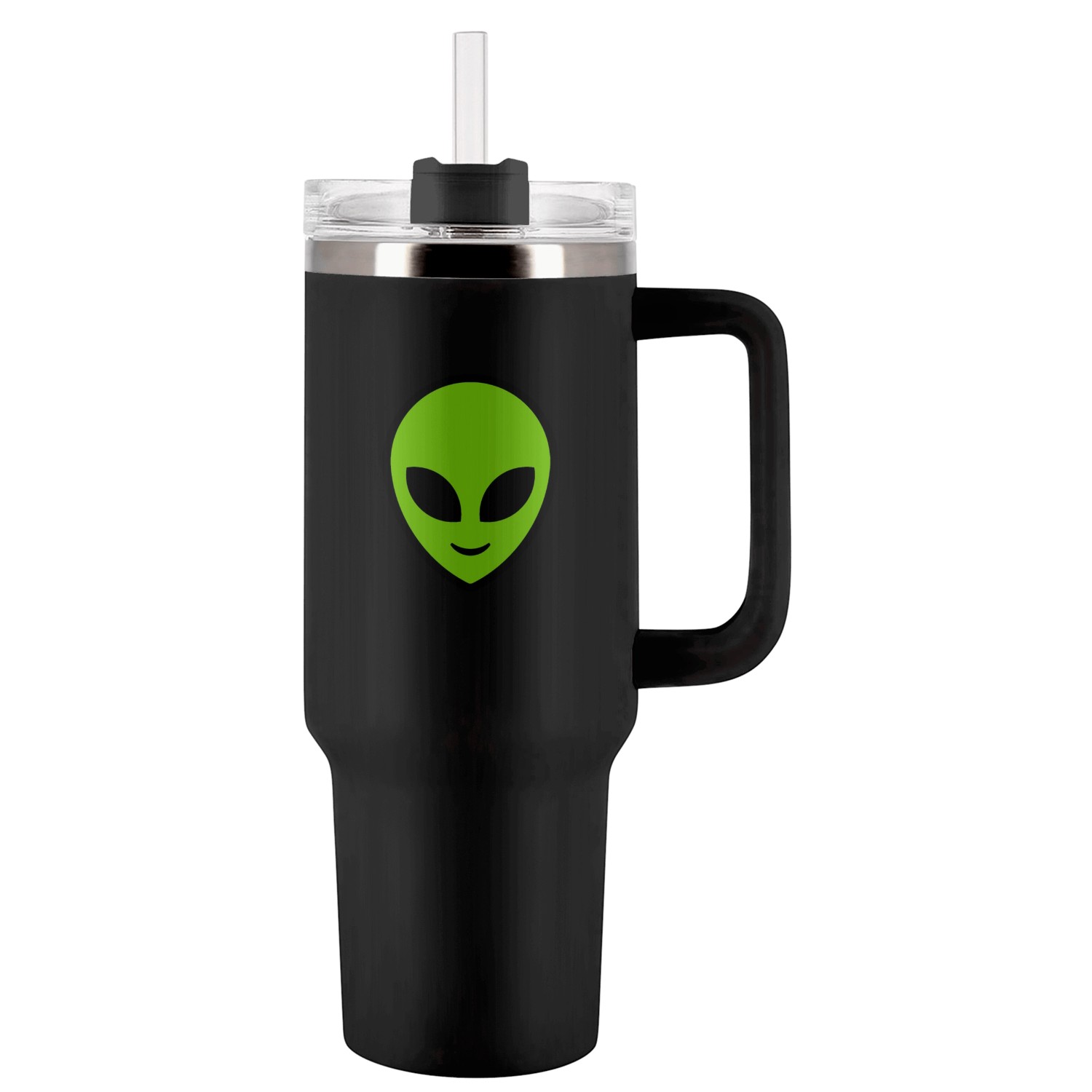 Alien. Green Alien head Tumblers 40 Oz With Handle