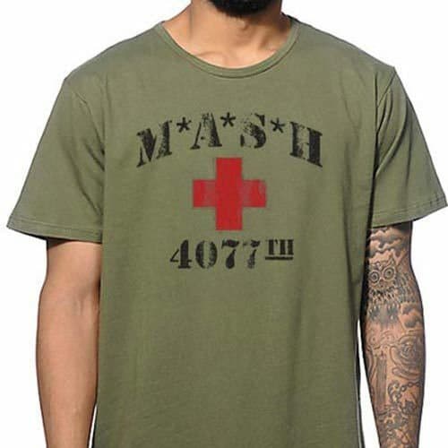 Mash 4077th tv Division Vintage Style Distressed Sitcom T-shirt | Cotton Short Sleeve Shirt | 80s Movie Shirt