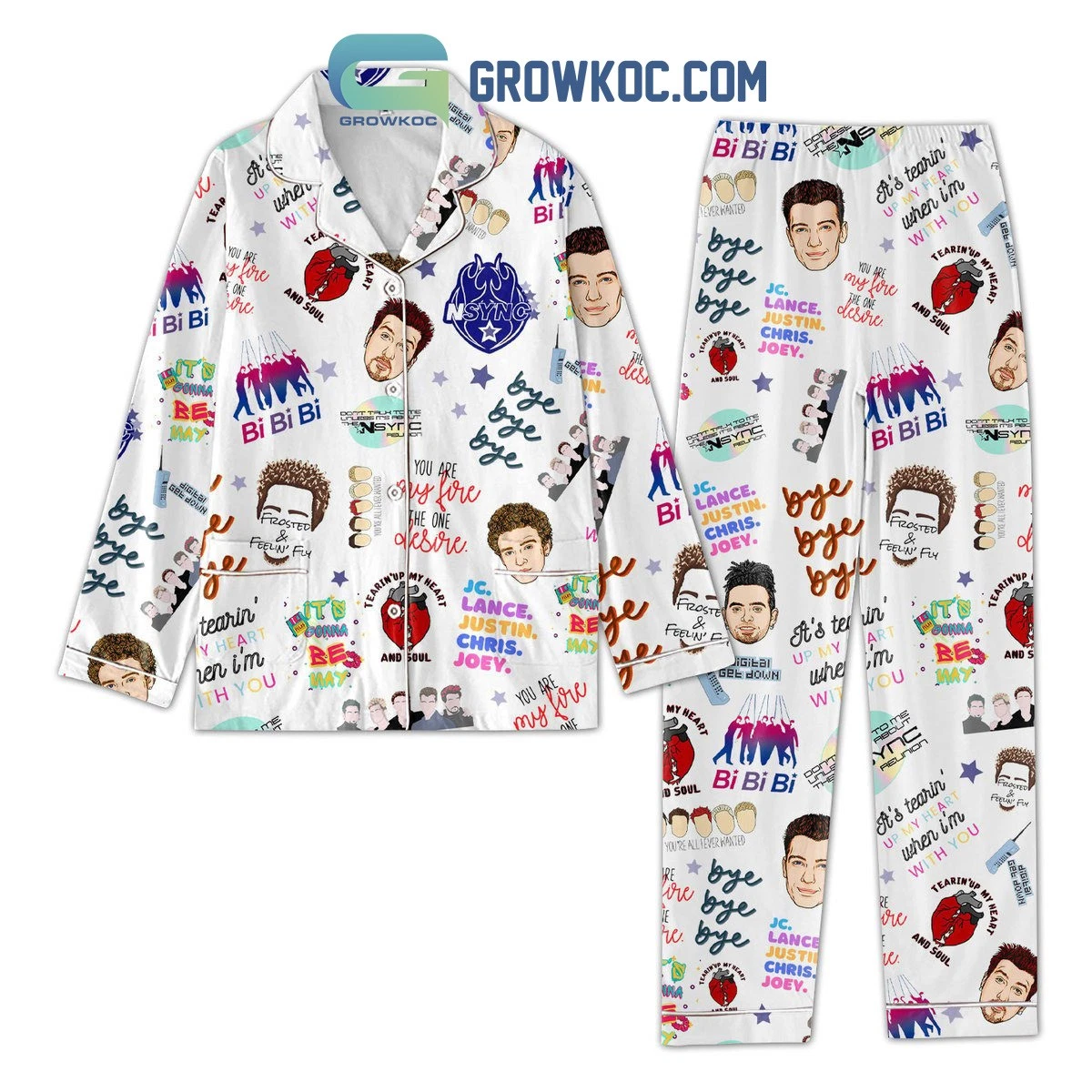 NSYNC Bye Bye Bye Pajama Set for Adults