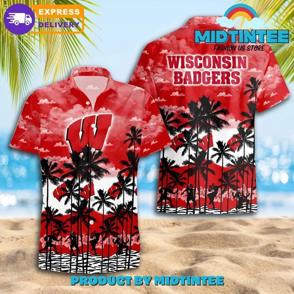 Wisconsins Badge Hawaiian Shirt Trending Summer