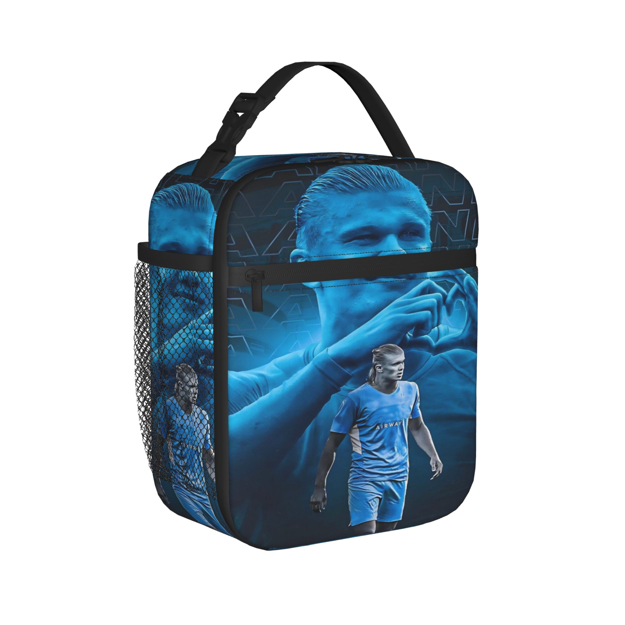 Haalands Insulated Lunch Bags Cooler Bag Reusable,Meal Container Number 9 Football Soccer Lunch Box Tote Girl Boy Office Outdoor