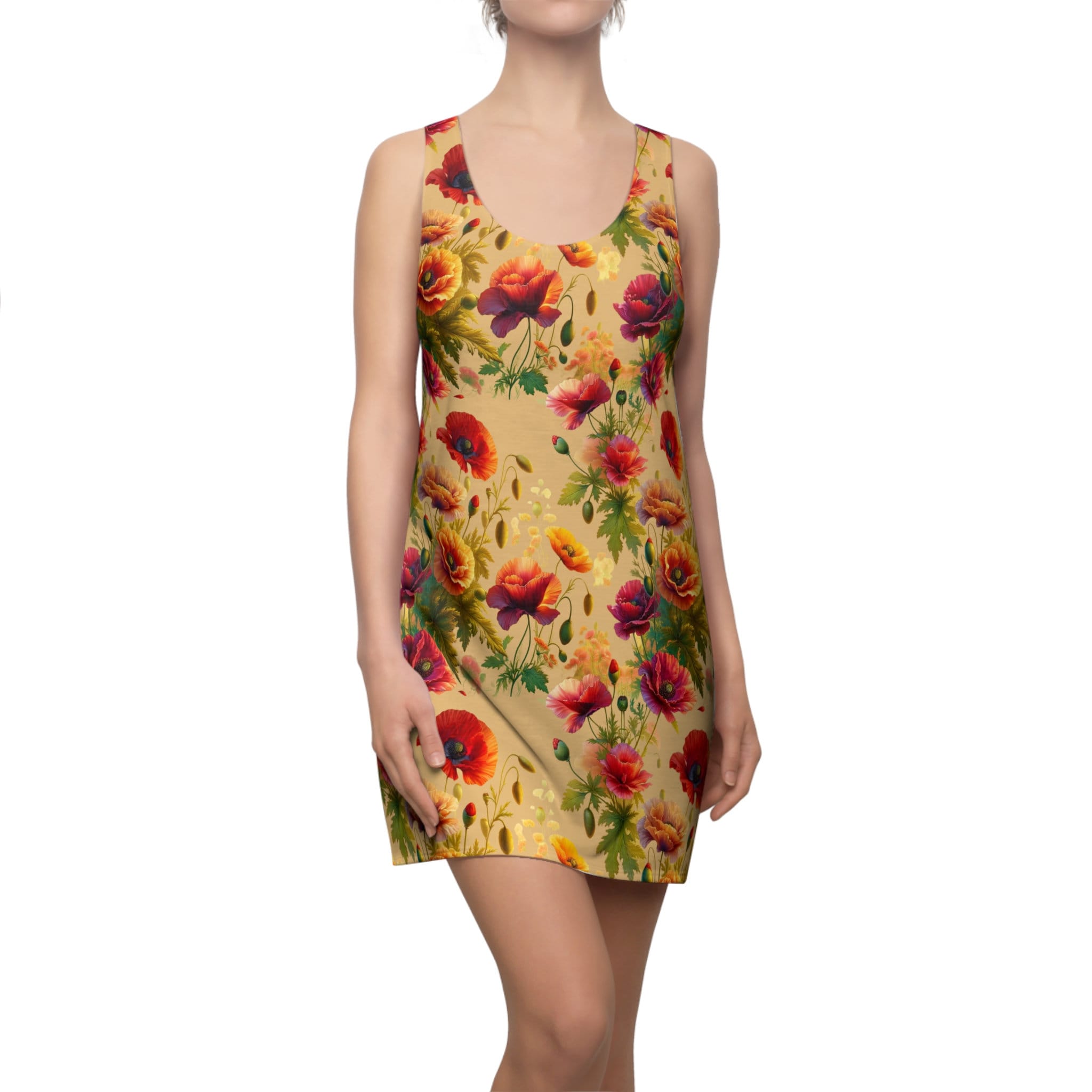 Flower Women's Cut & Sew Racerback Dress