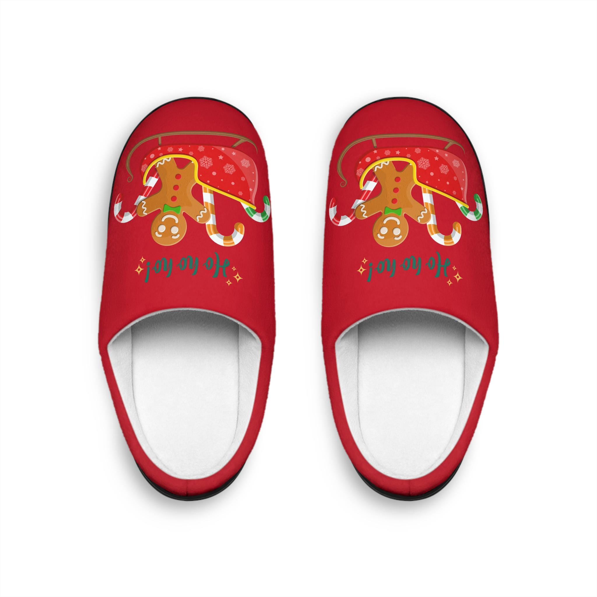 Christmas Women's Slippers, Holiday House Shoes, Festive Indoor Footwear