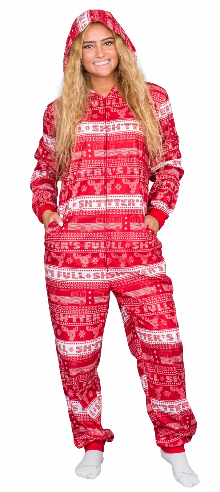 National Lampoon's Christmas Vacation Hooded Jumpsuit | Adult Jumpsuit | Adult Onesie