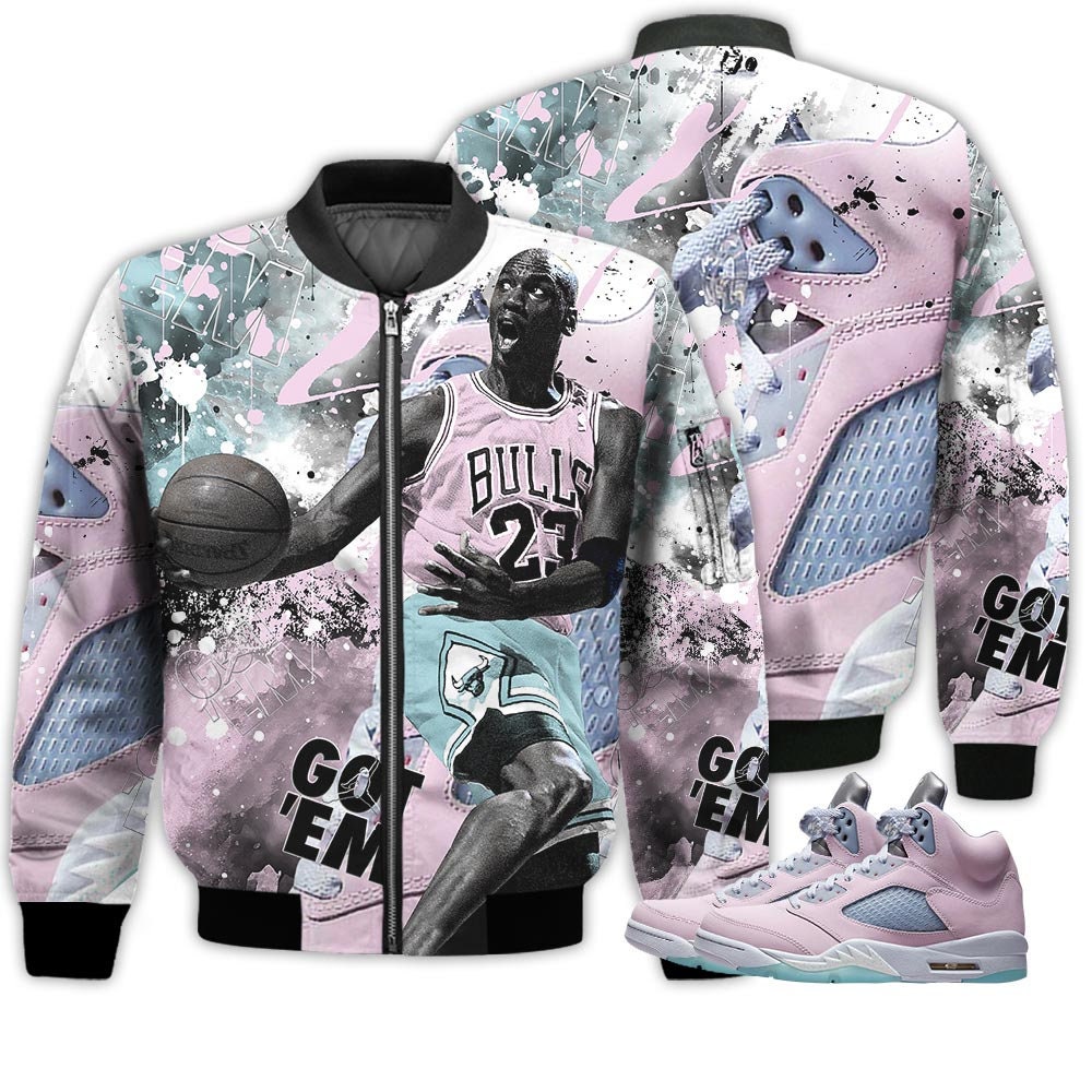 Shirt To Go With JD 5 Retro Easter - Got Em Shoes Goat Bomber Jacket