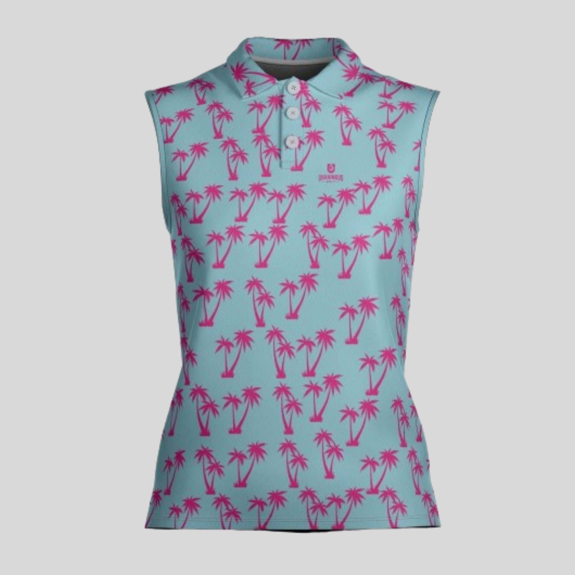 Athletic Sleeveless Golf Polo for Women Golf Top