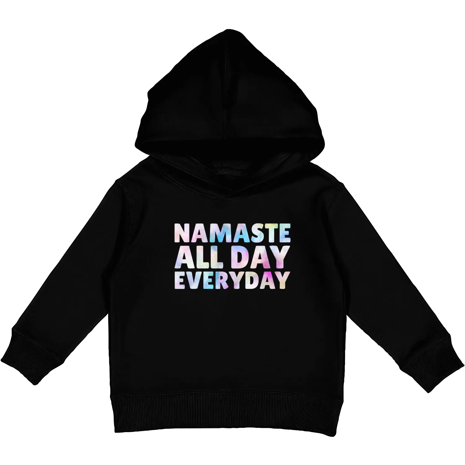 Namaste all Day, Everyday Kids Pullover Hoodies