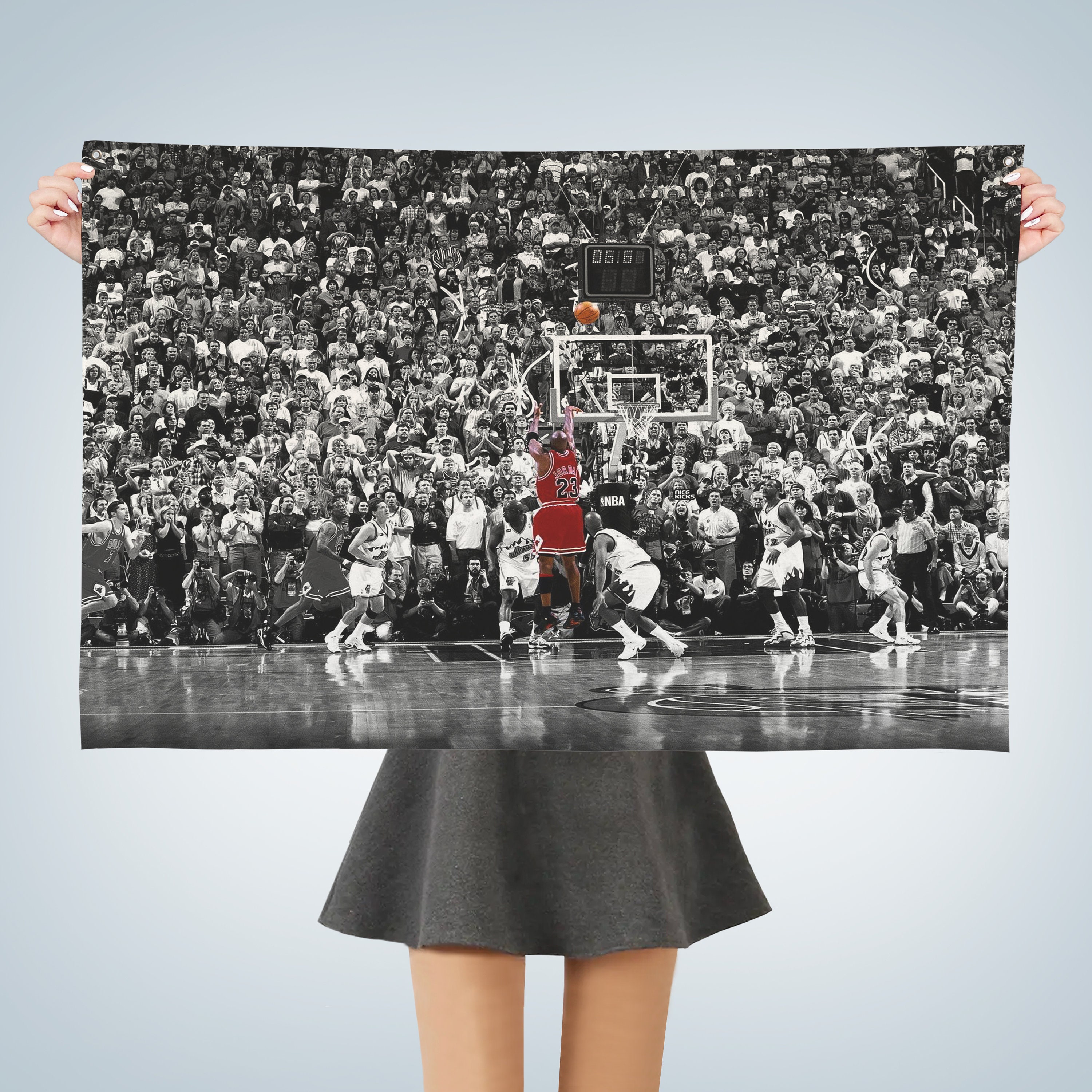 Michael Jordan Last Shot Tapestry, Basketball Tapestry