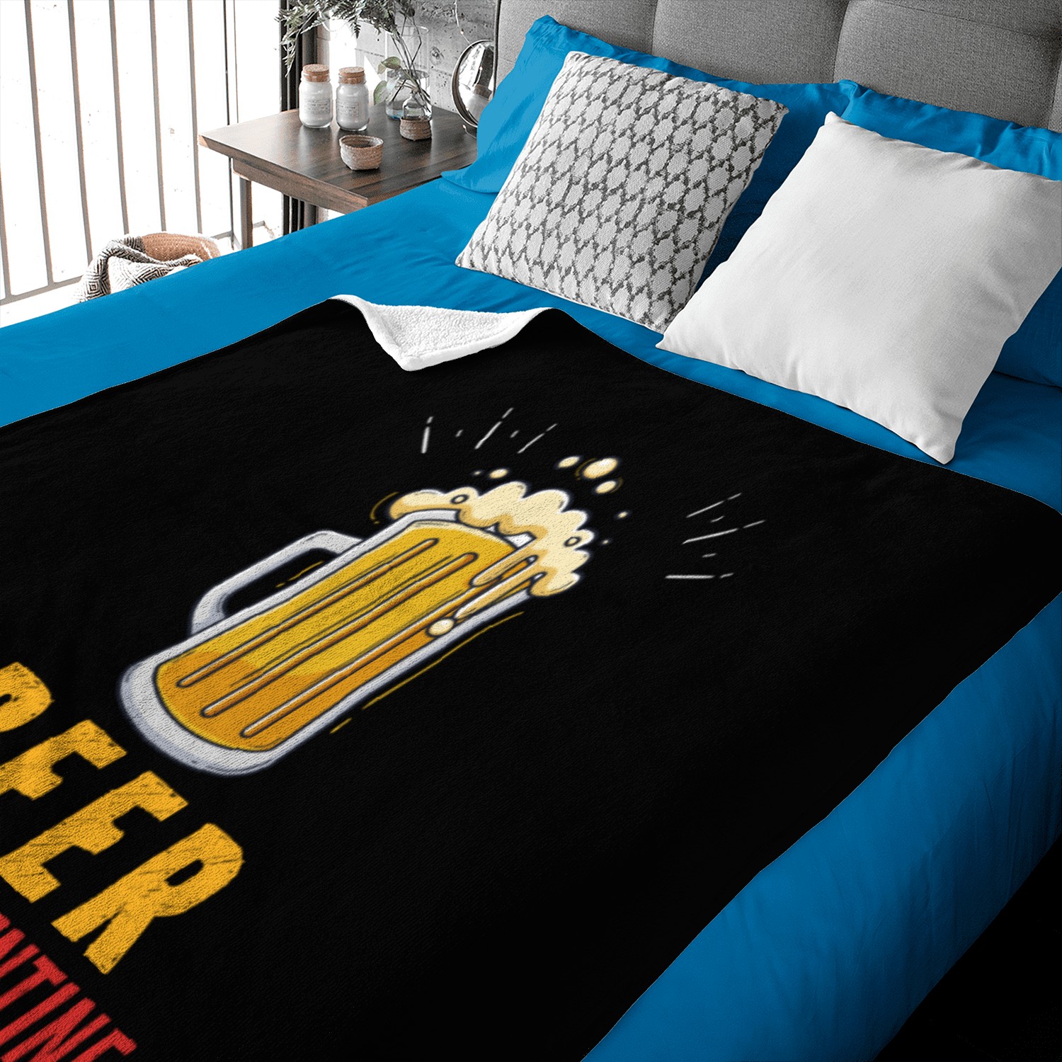 Beer is my Valentine Baby Blankets