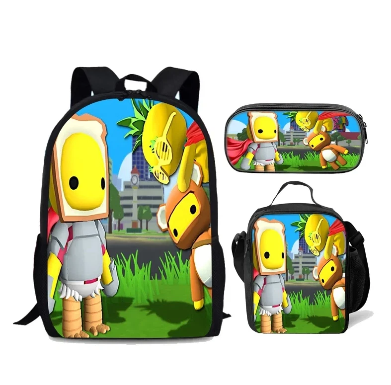 Wobbly Life Backpack Set with Lunch Bag and Pencil Case