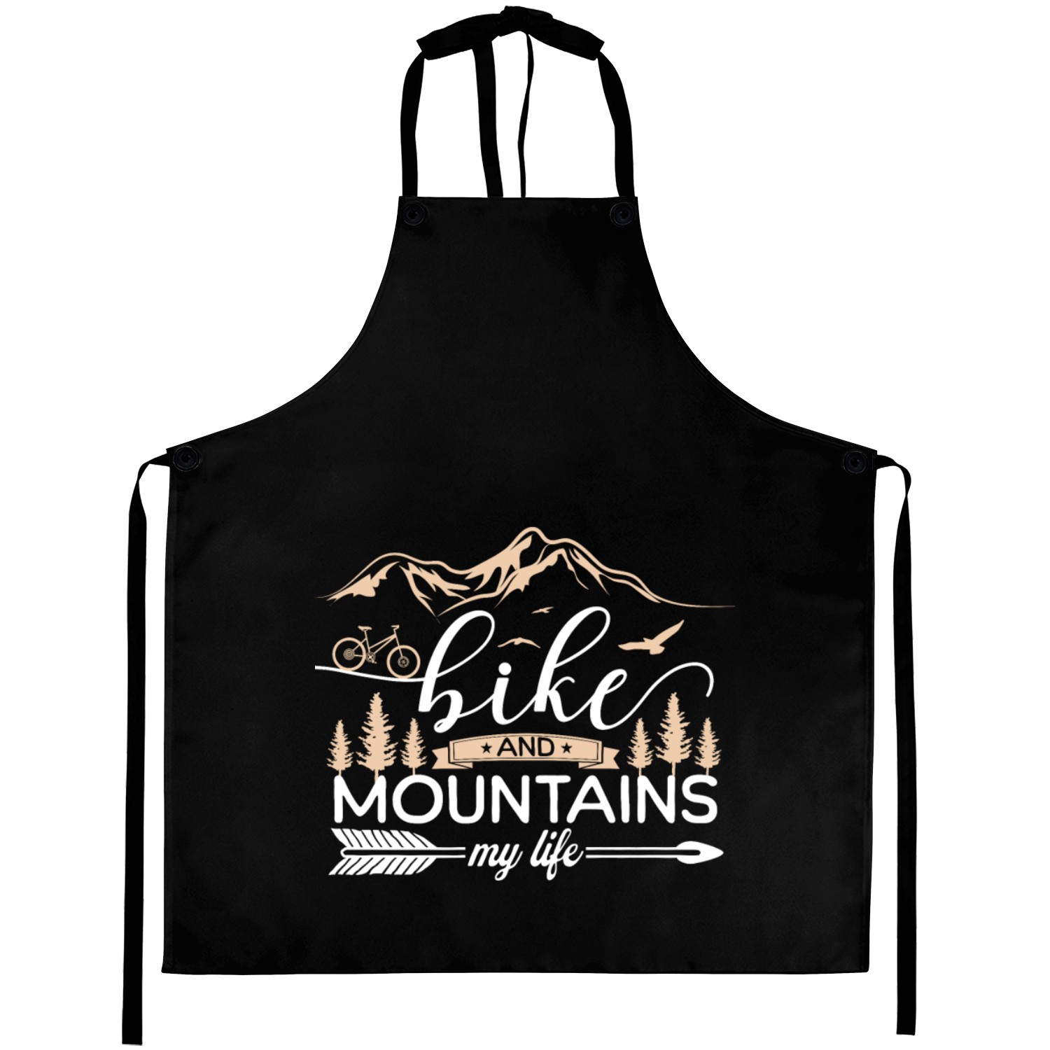 Where Biking and Mountains Converge Aprons