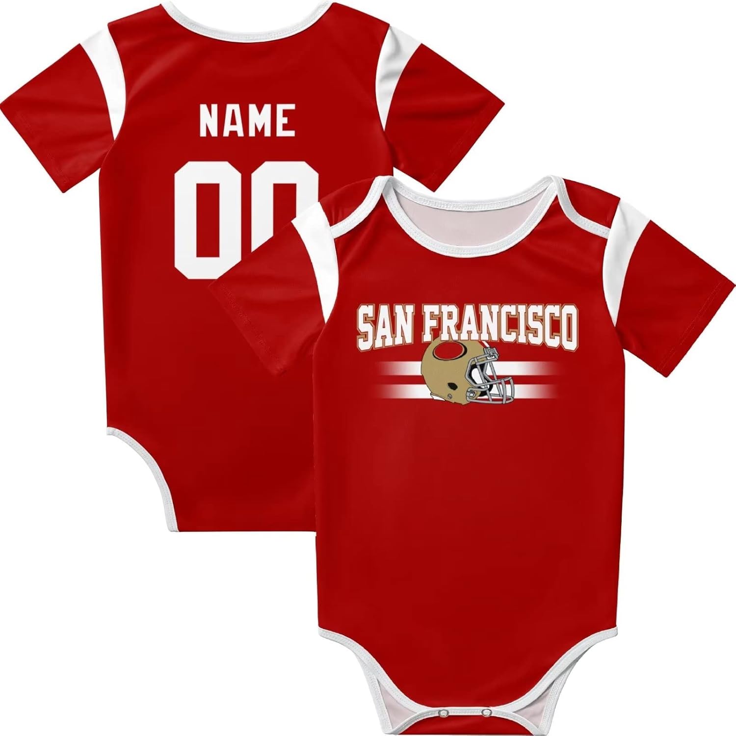 Baby Clothes Custom Baby Name and Number Personalized Gift for Boy Girl