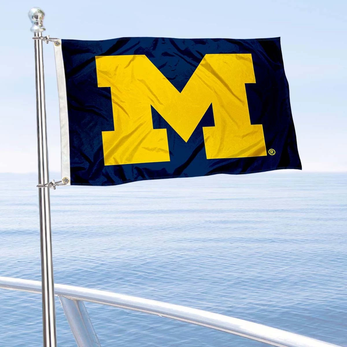 University of Michigan UM Boat and Golf Cart House Flag